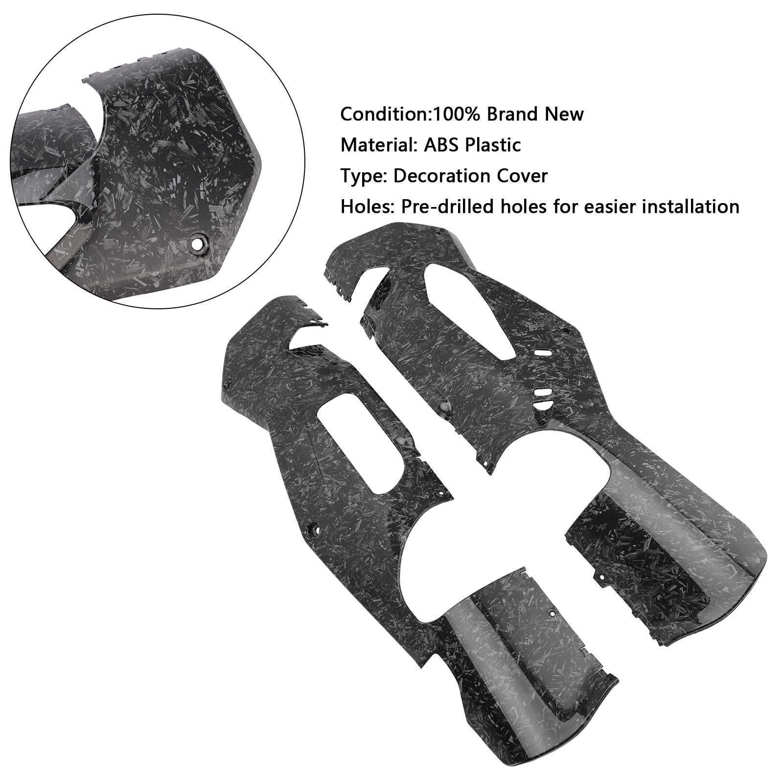 2021-2024 Aprilia RSV4 Lower Side Fairings Full Belly Pan Plate Cover