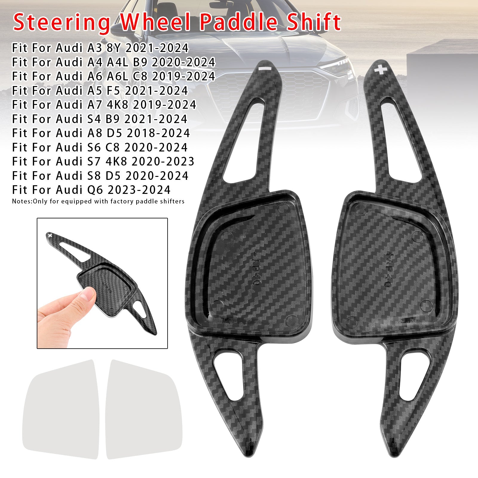 Steering Wheel Paddle Shifter Extension Fit For Audi A3 A4 A6