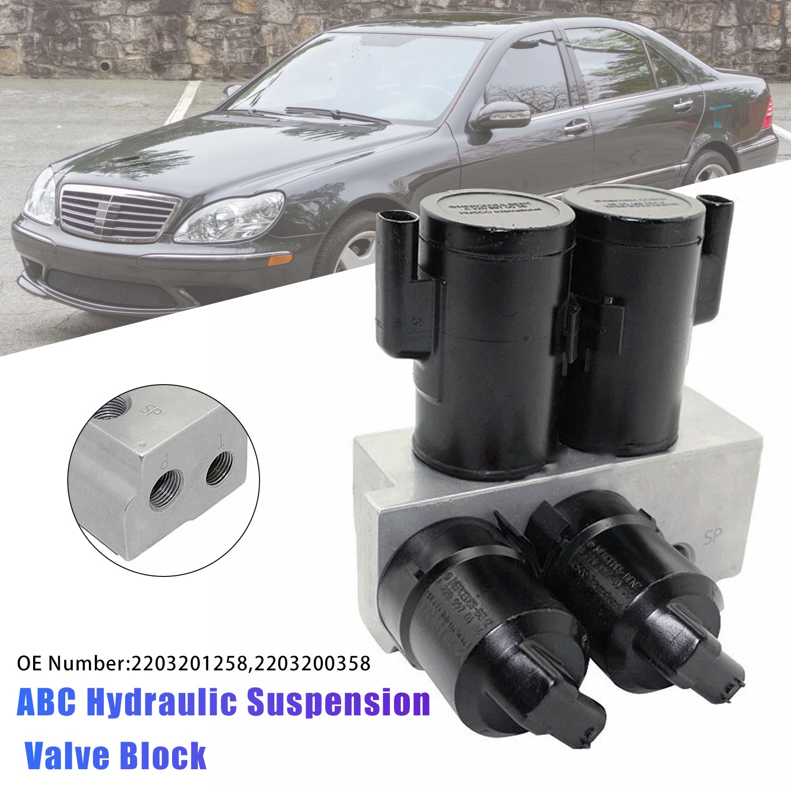 2001-2006 Mercedes-Benz S55 AMG ABC Hydraulic Suspension Valve Block 2203201258