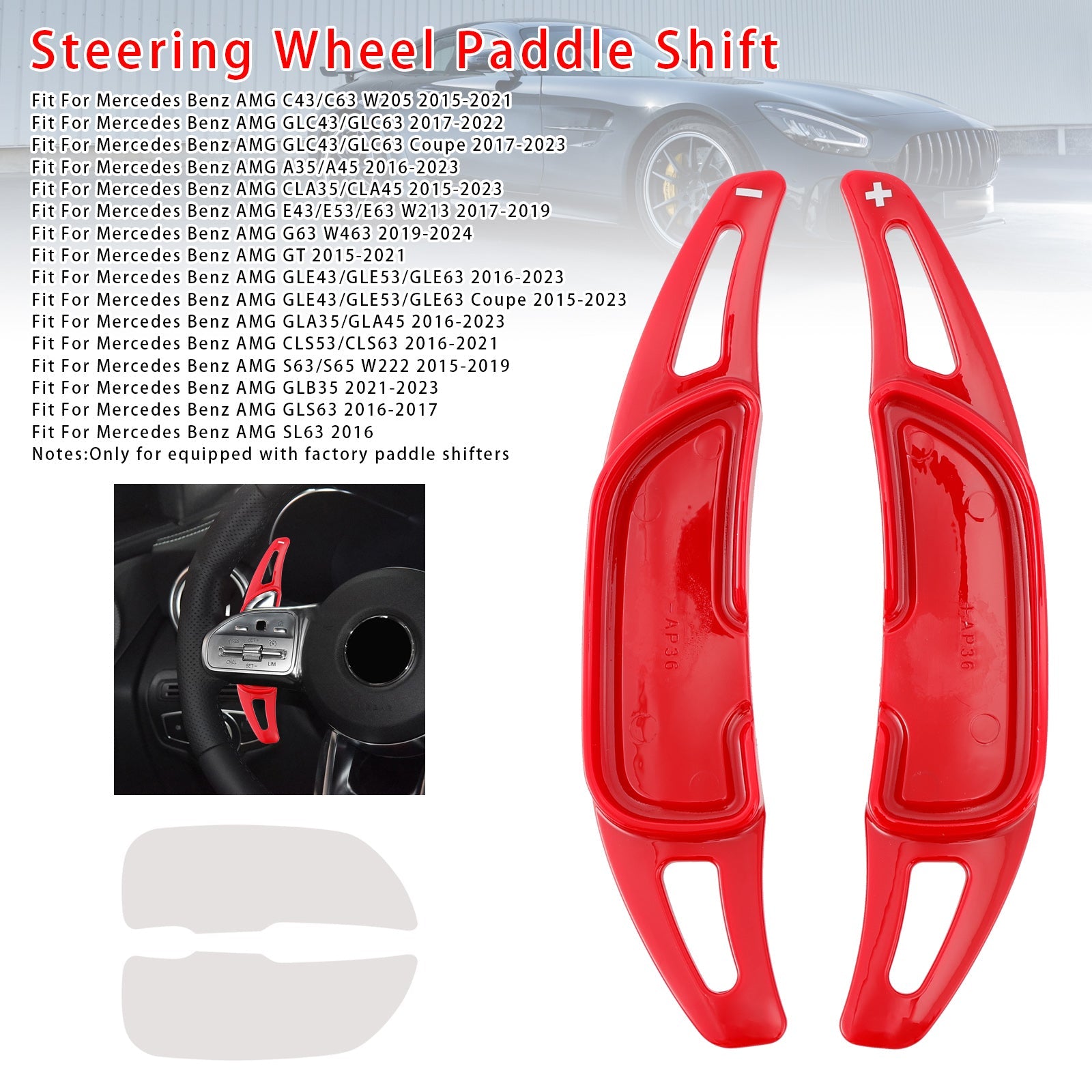 Steering Wheel Paddle Shifter Extension For Mercedes Benz AMG