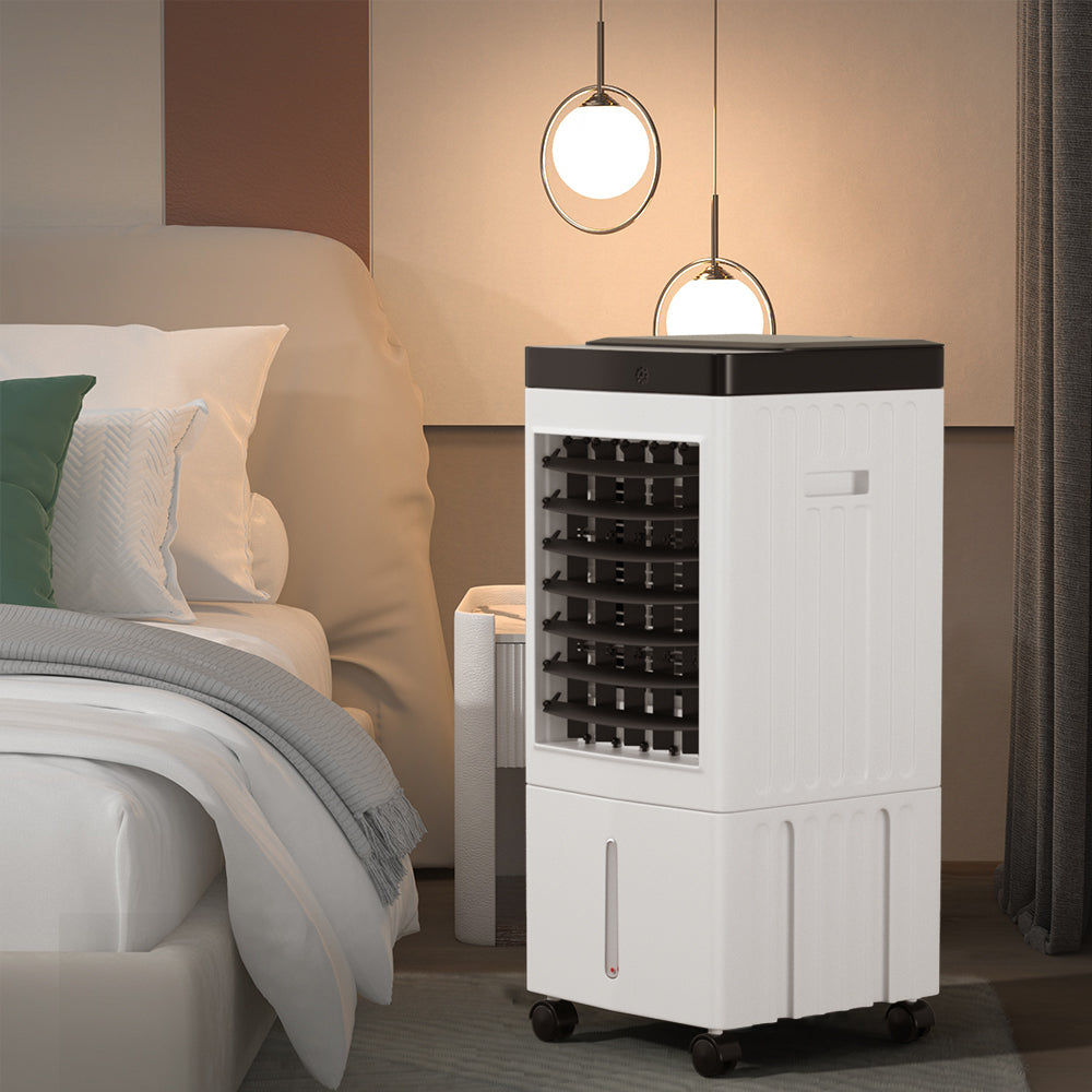 Portable 10L Evaporative Air Conditioner 3-IN-1 Evaporative Cooler w/ Remote Control Fan & Humidifier