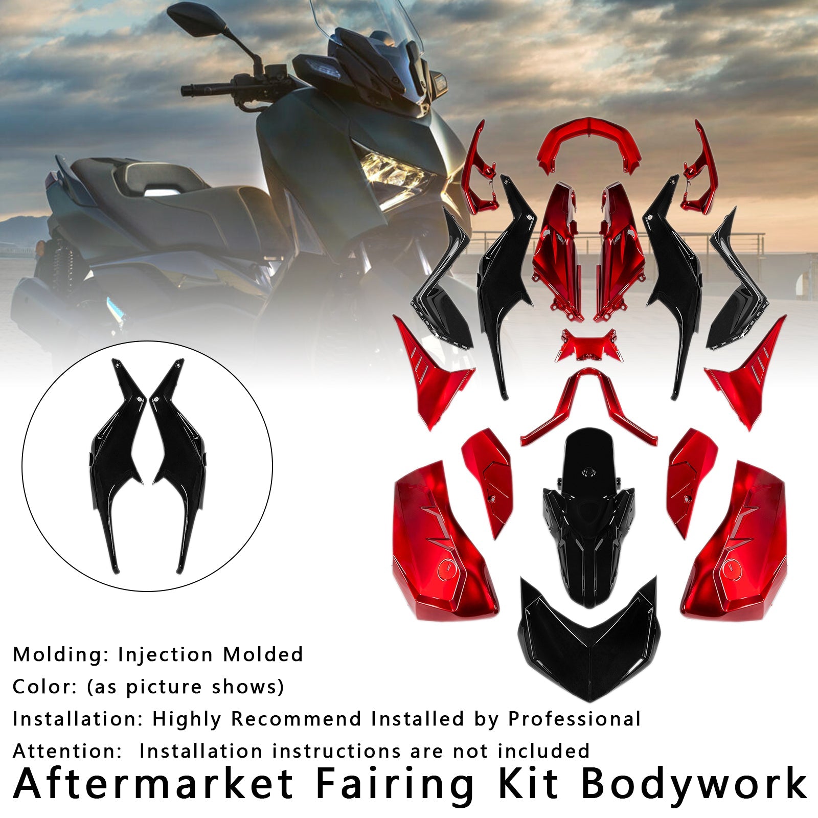 2023-2024 Yamaha X-MAX 300 XMAX Injection Bodywork Fairing Kit