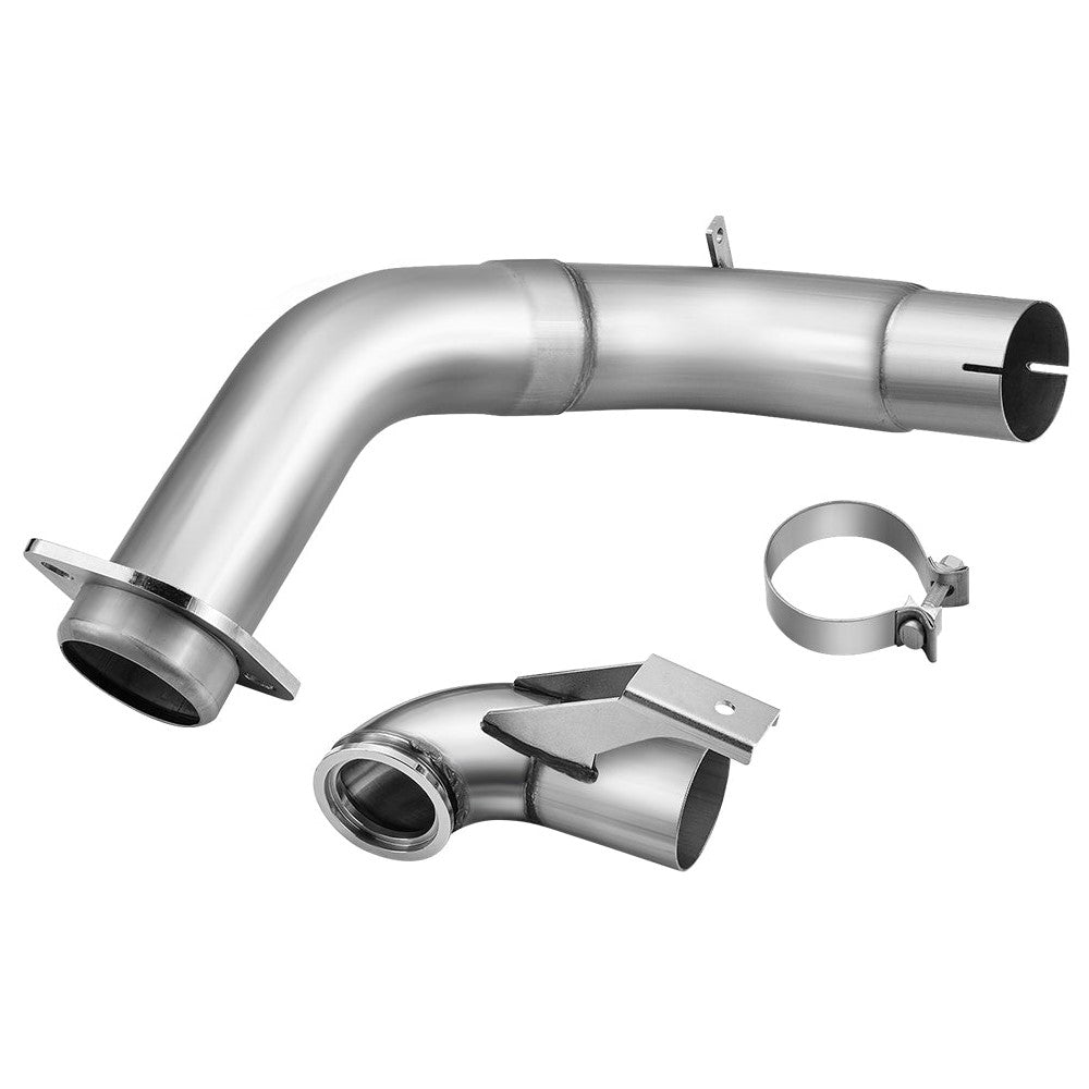 4" Turbo Downpipe Exhaust For Ford 6.7L Powerstroke F250 F350 F450 F550 2015-2019