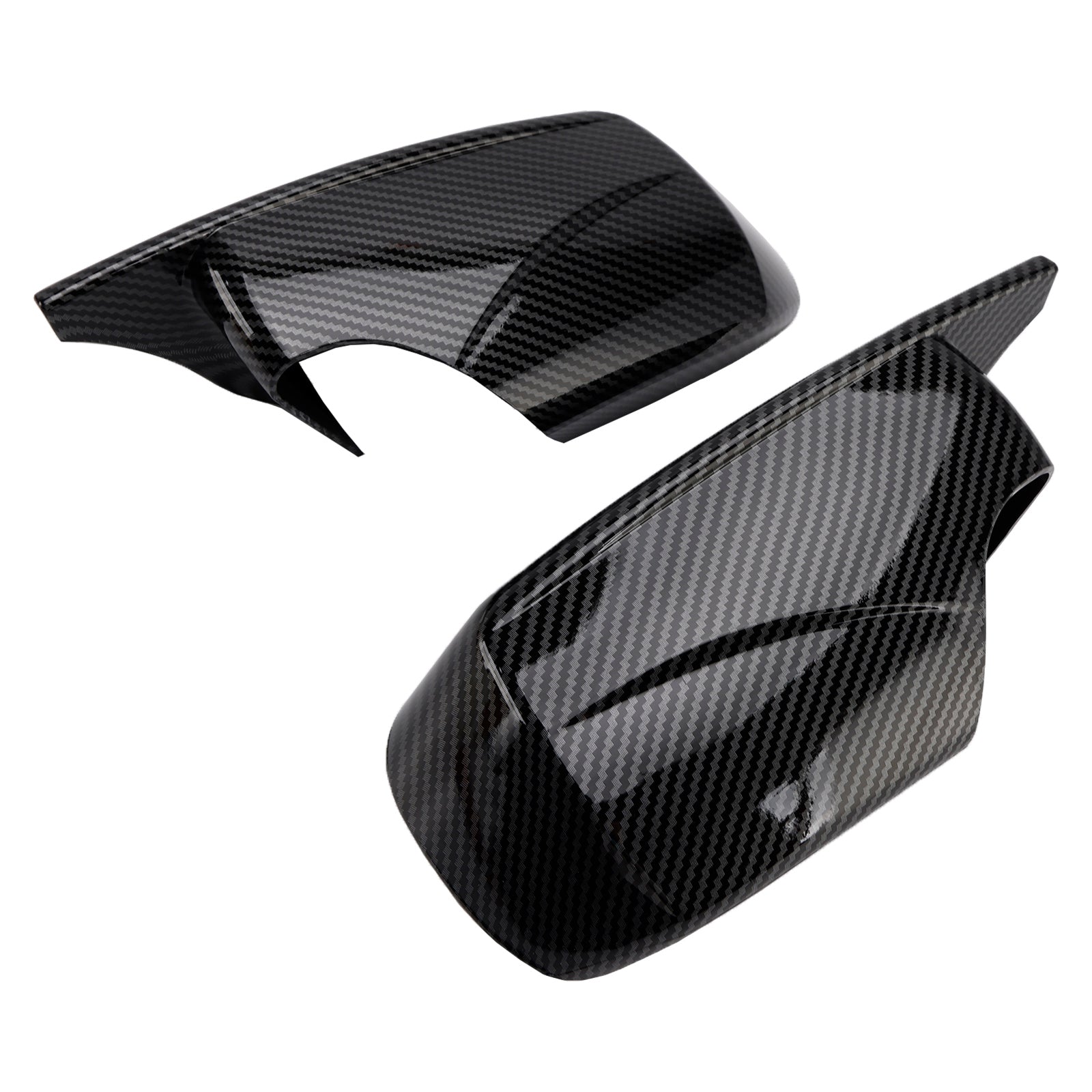 2PCS M Style Wing Car Side Mirror Cover Caps for BMW E46 Sedan E39 4DR 1998-2005