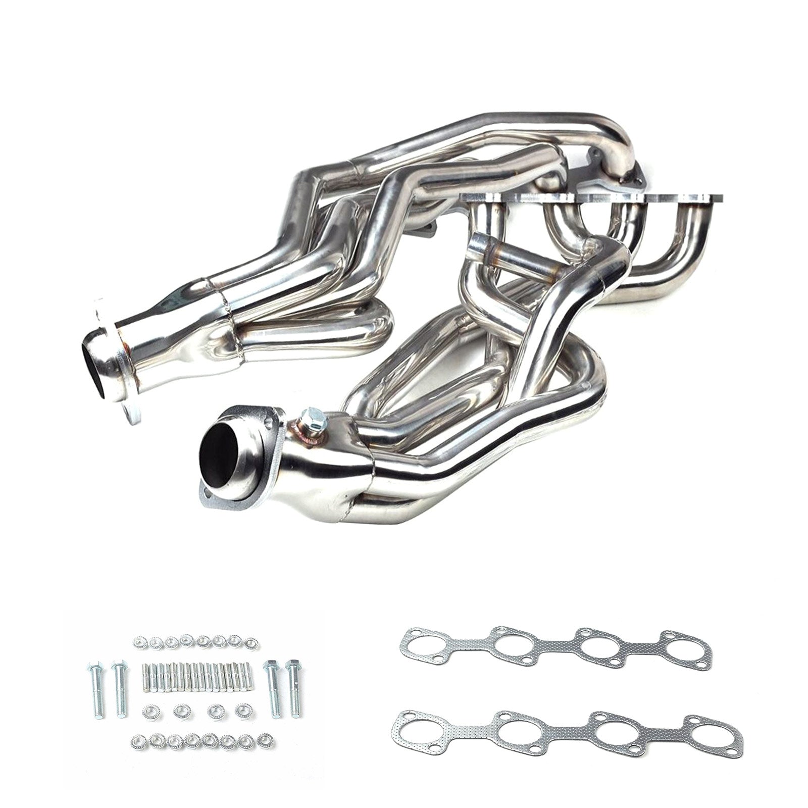 Pair Stainless Exhaust Manifold Headers Fit Ford Mustang GT V8 4.6L 1996-2004