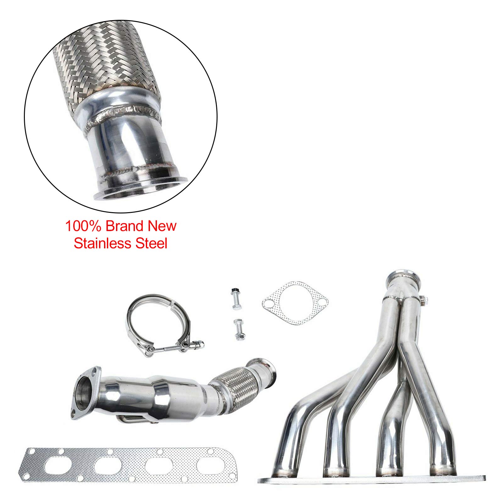 Exhaust Manifold Header Fit Chevy Fit Chevrolet Cobalt Saturn SS 2005-2007 2.0L