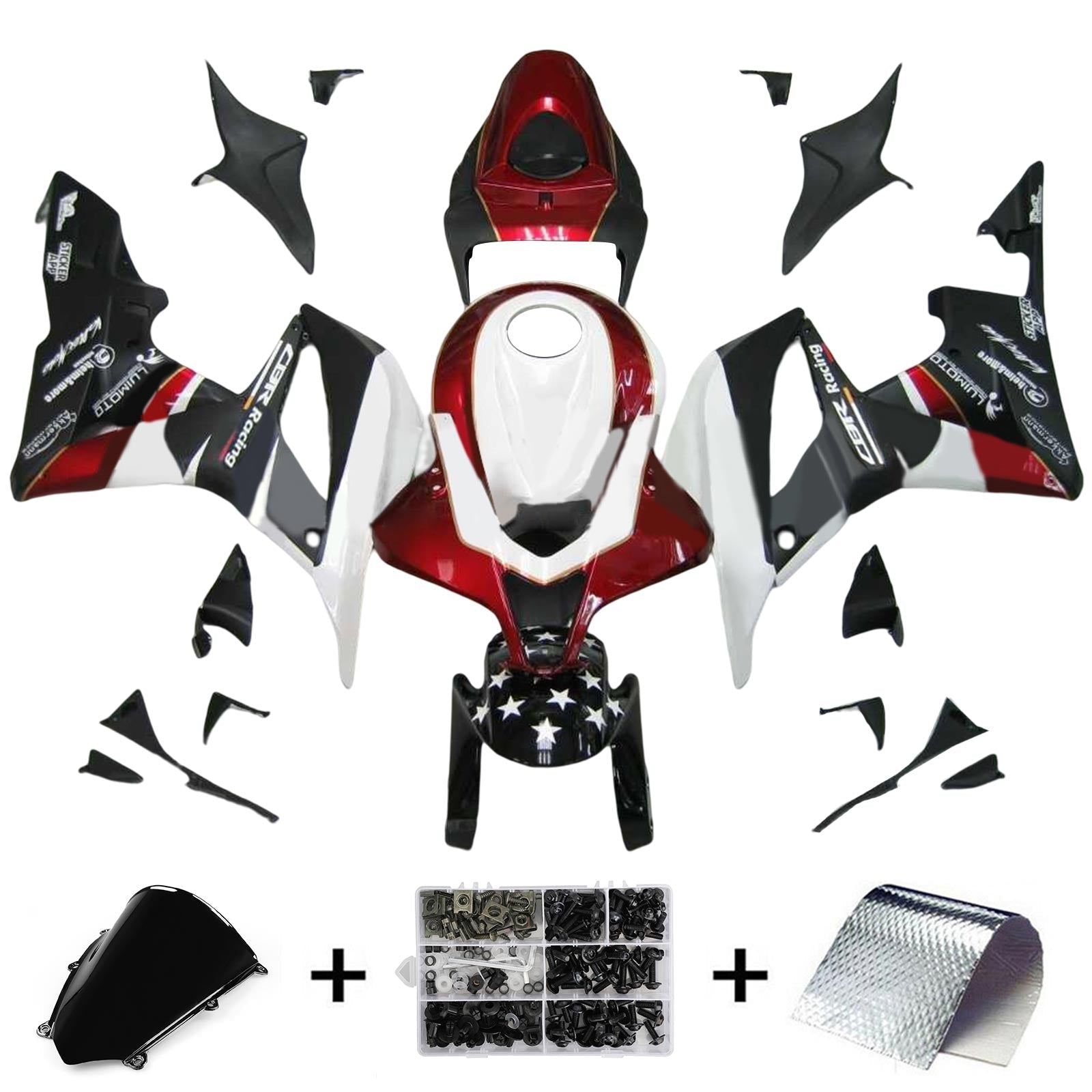 Honda CBR600RR 2007-2008 F5 Fairing Kit Bodywork Plastic ABS