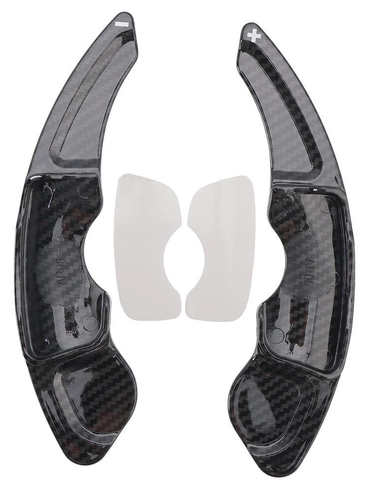 Carbon Look Steering Wheel Paddle Shifter Extension Covers Fit Lexus IS RC NX