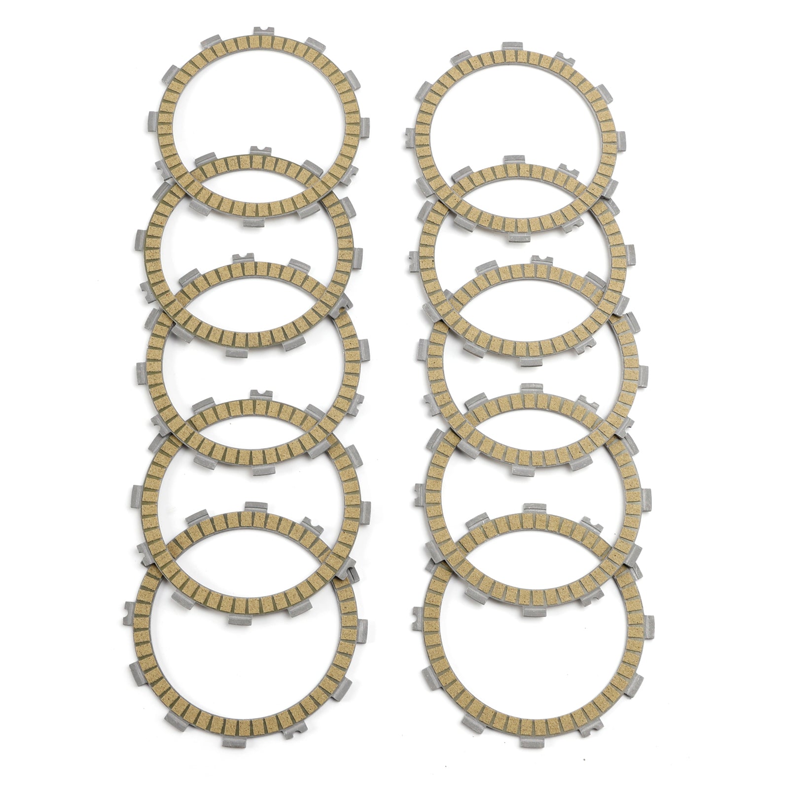 10x Clutch Friction Plates (Without Clutch Plate) Kit for Suzuki GSXR1000 2001-2004 GSX-S1000 2015-2017