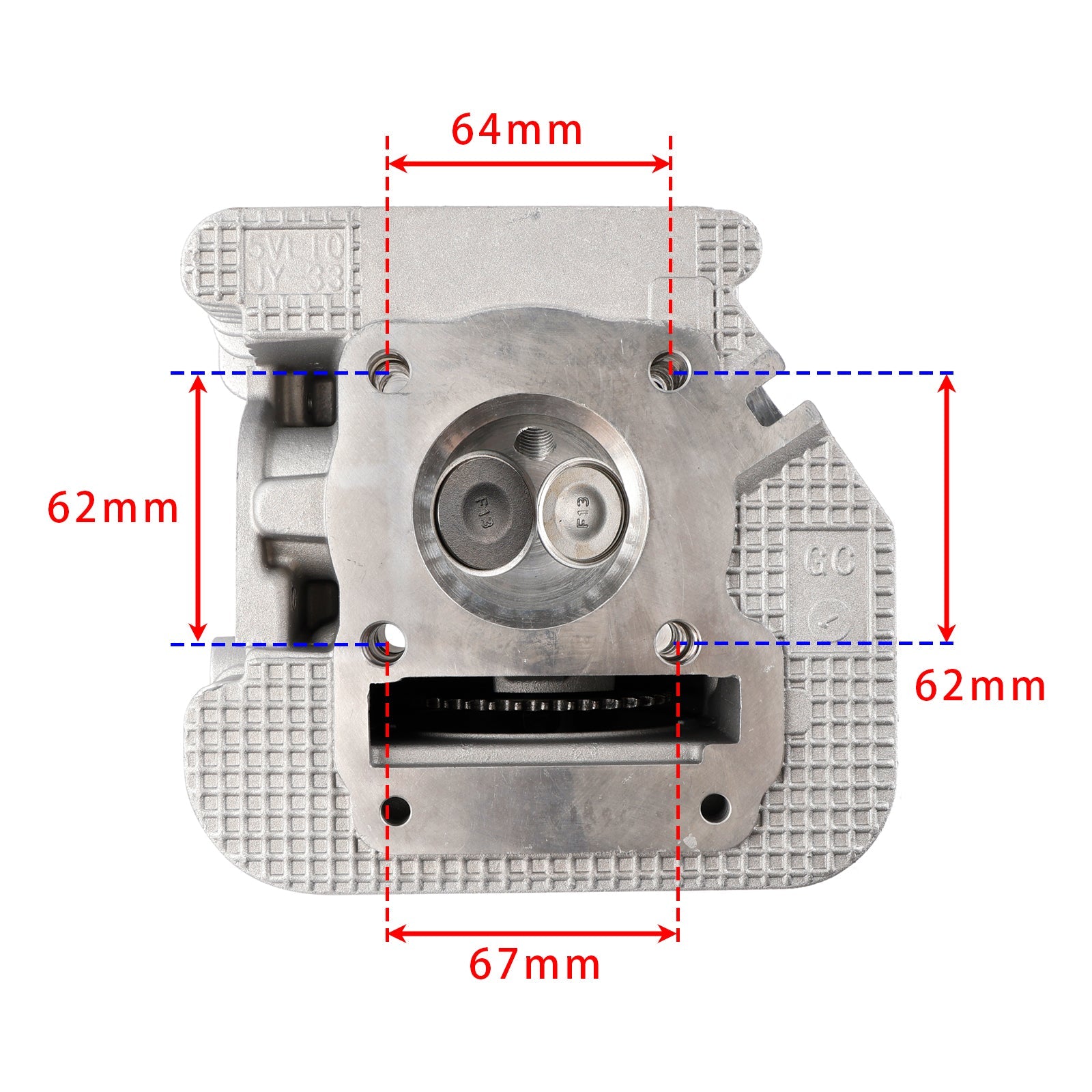 2003-2022 Yamaha TT-R 125 LE Complete Engine Head Cylinder without EGR 5VL-E1111-11