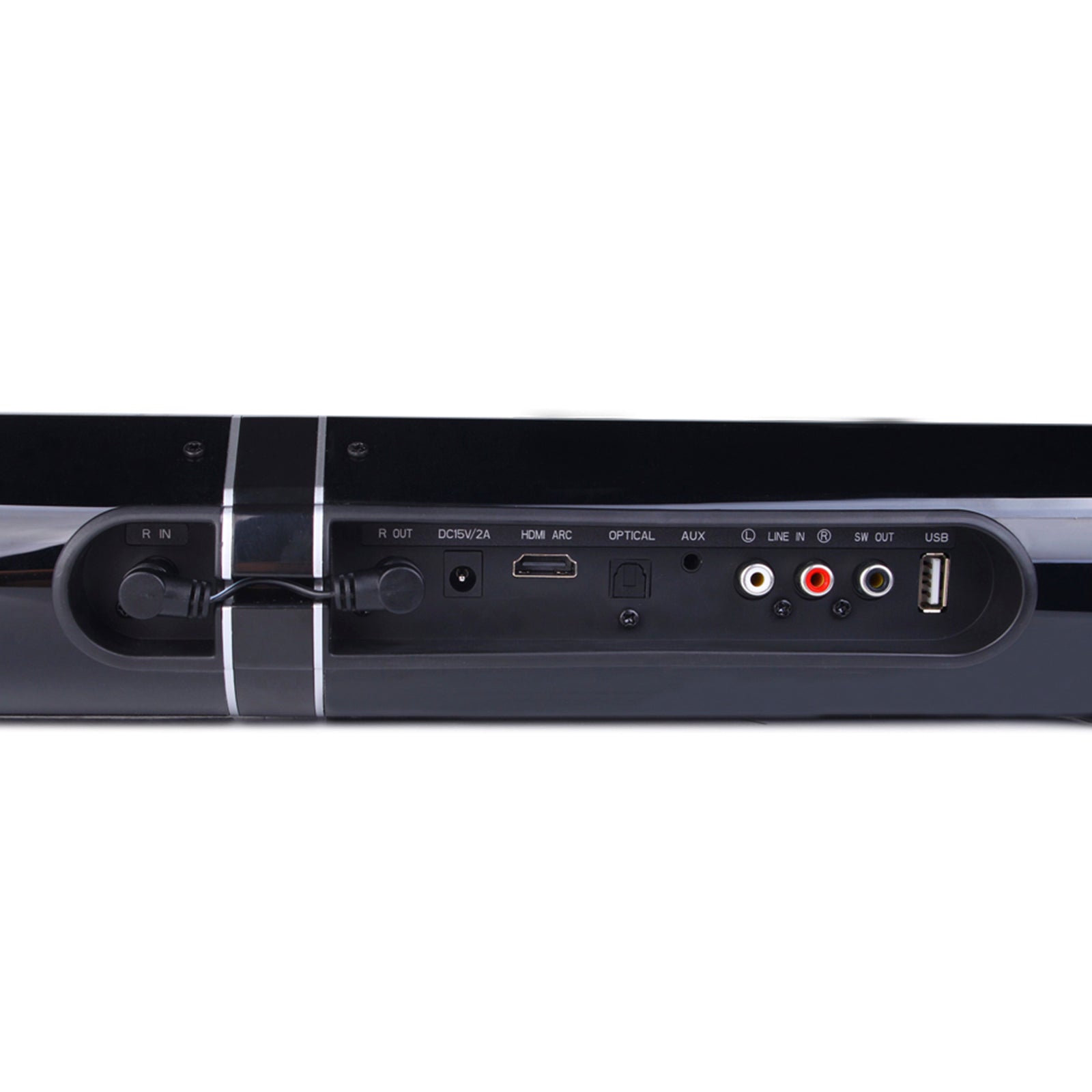 Detachable Surround Sound Bar Wireless Subwoofer 2 Speaker System Home Theater
