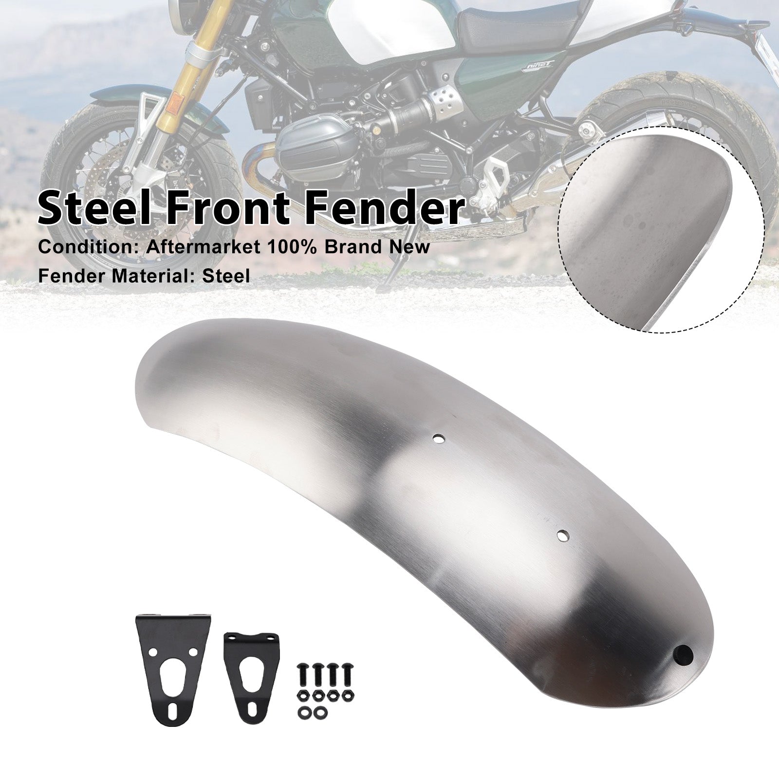 Steel Front Fender For BMW R12 nineT R nineT Scrambler Pure Option