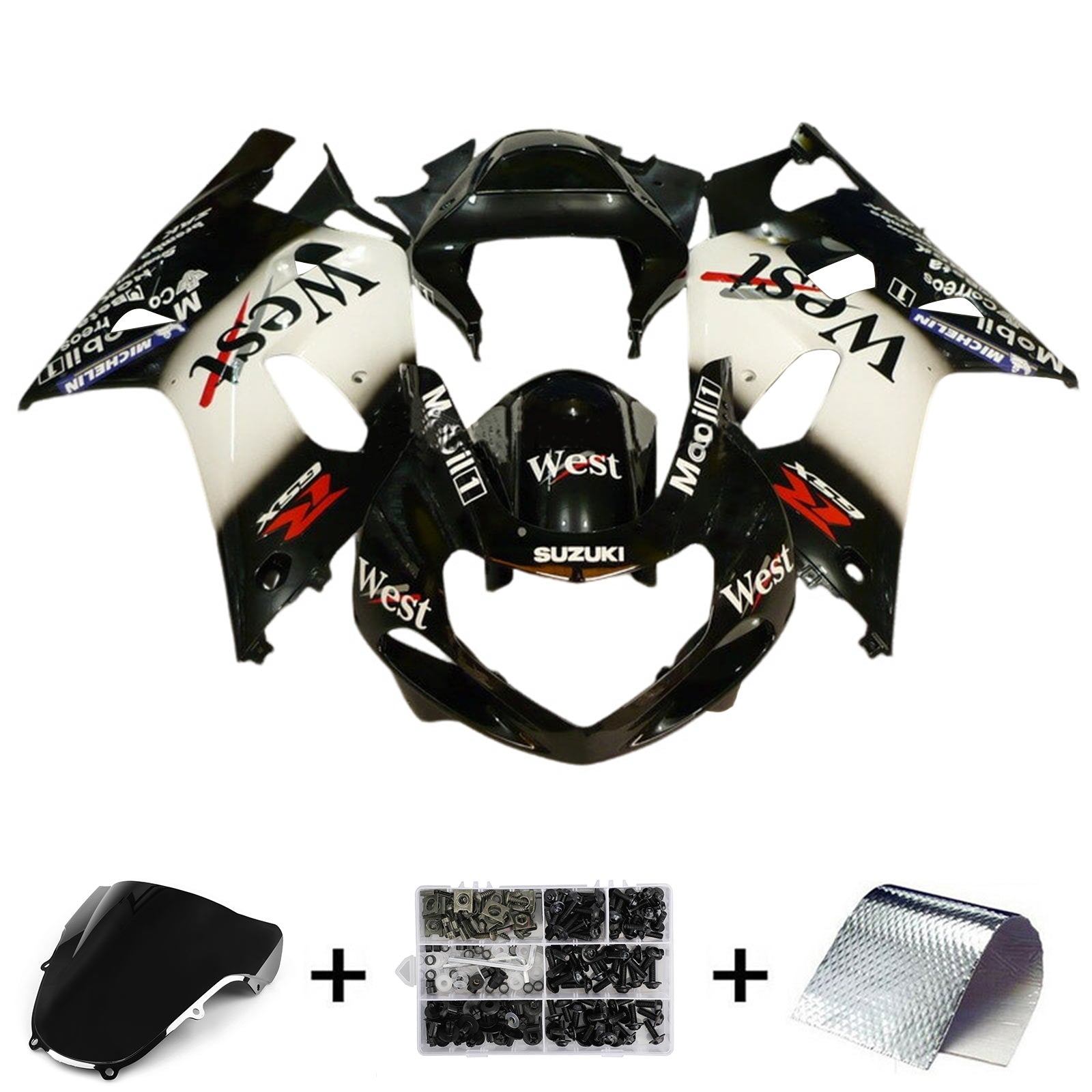 أموتوبارت سوزوكي GSXR600 2001-2003 GSXR750 2000-2003 K1 Fairing Kit