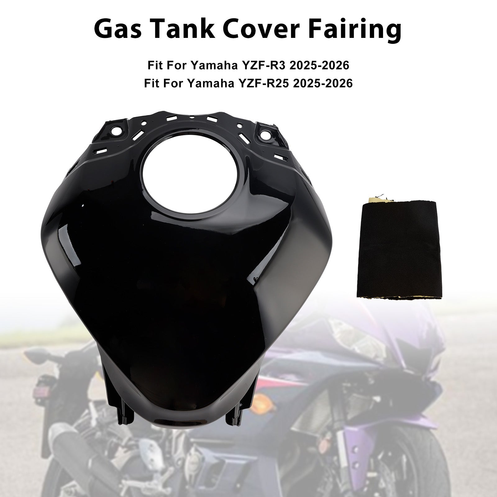 Gas Tank Cover Fairing Protector For Yamaha YZF-R3 R25 2025-2026