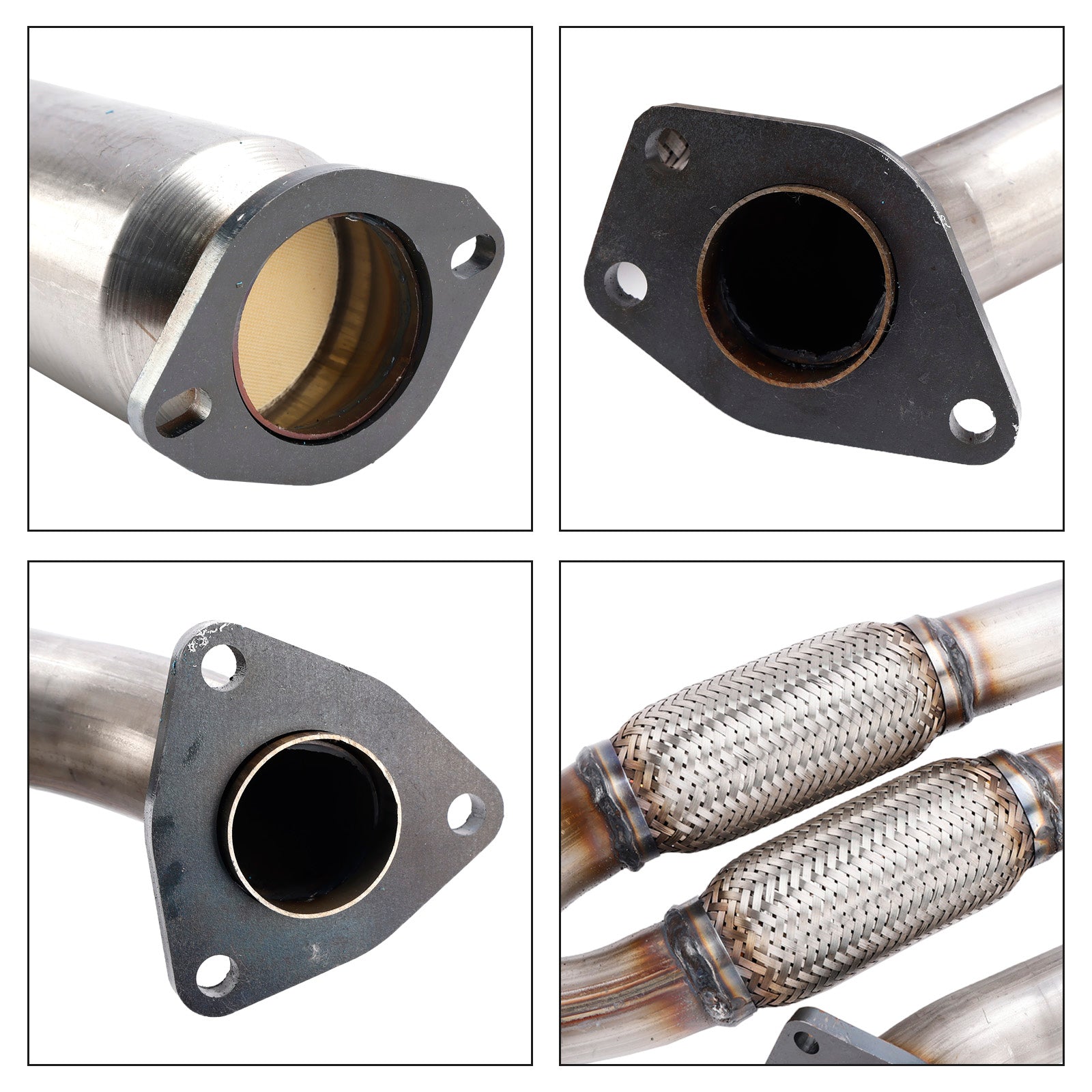All Three Catalytic Converter Flex Y-Pipe Fits For Nissan Maxima 3.5L 2009-2014