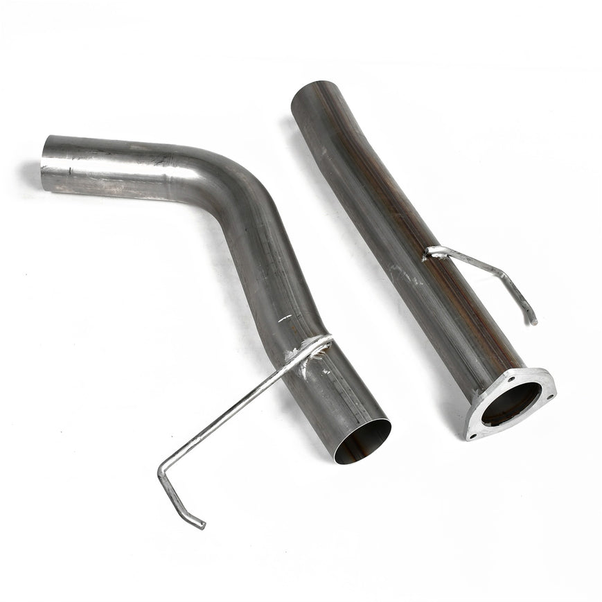4" Cab & Chassis DPF Delete Exhaust Pipe for 2013-UP 6.7 Dodge Ram Cummins