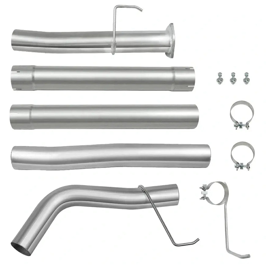 4" Cab & Chassis DPF Delete Exhaust Pipe for 2013-UP 6.7 Dodge Ram Cummins