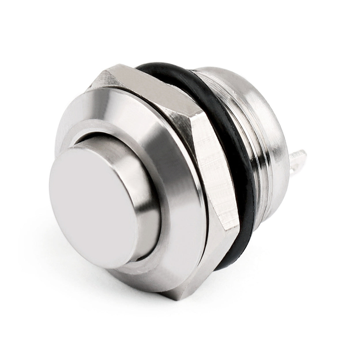 4Pcs Mini 2 Pin 12mm Metal Push Button Momentary Switch Waterproof High Round