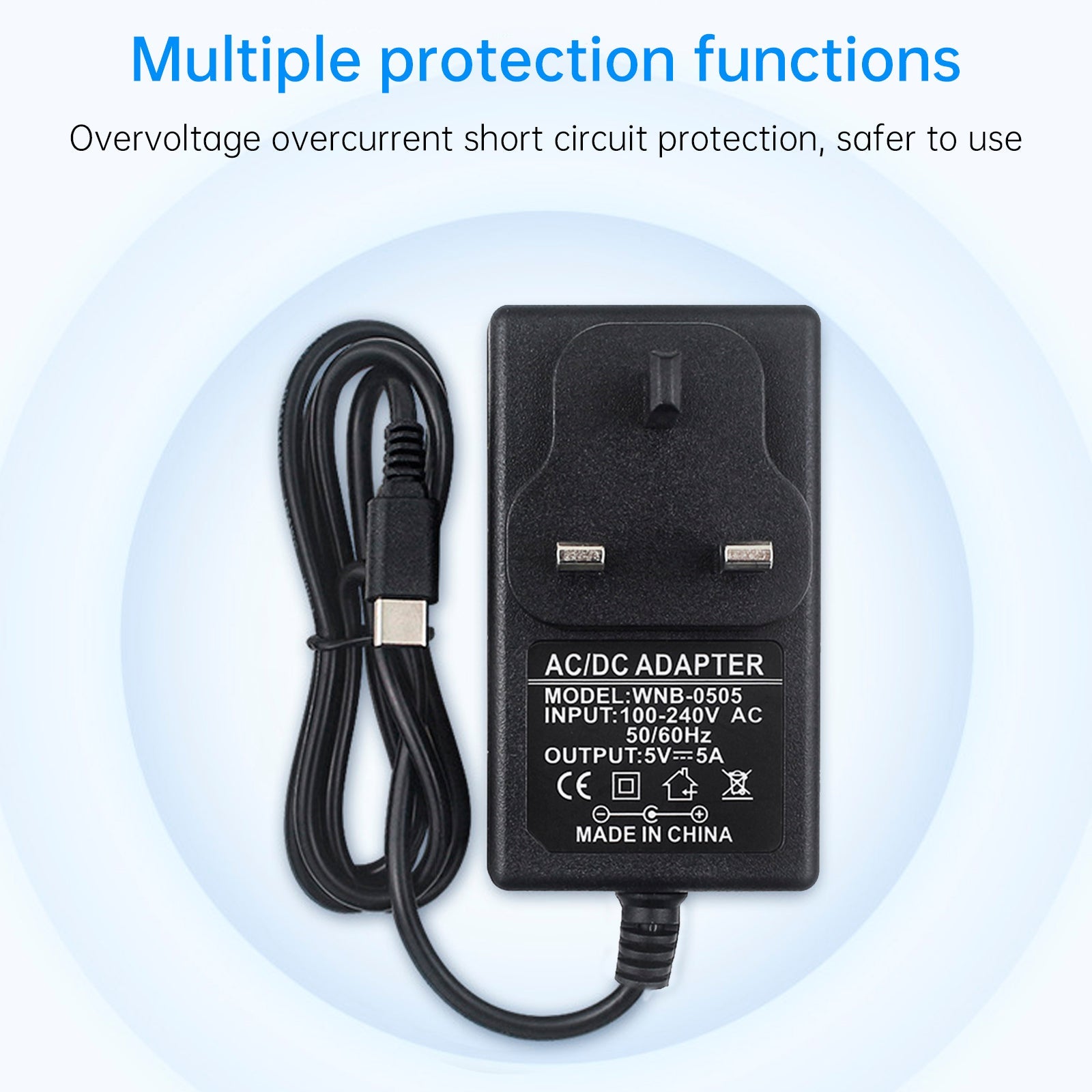 Orange Pi 5Pro Power Adapter Type-C 5V5A Power Supply OrangePi 5MAX/CM5 US Plug