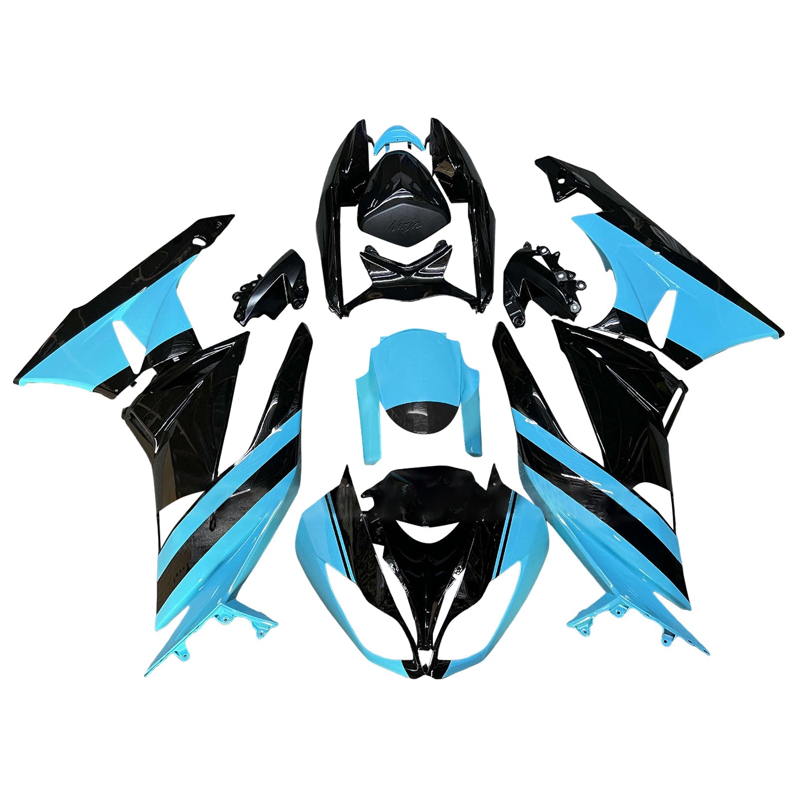 Injection Fairing Kit Bodywork Plastic ABS fit For Kawasaki ZX6R 636 2009-2012