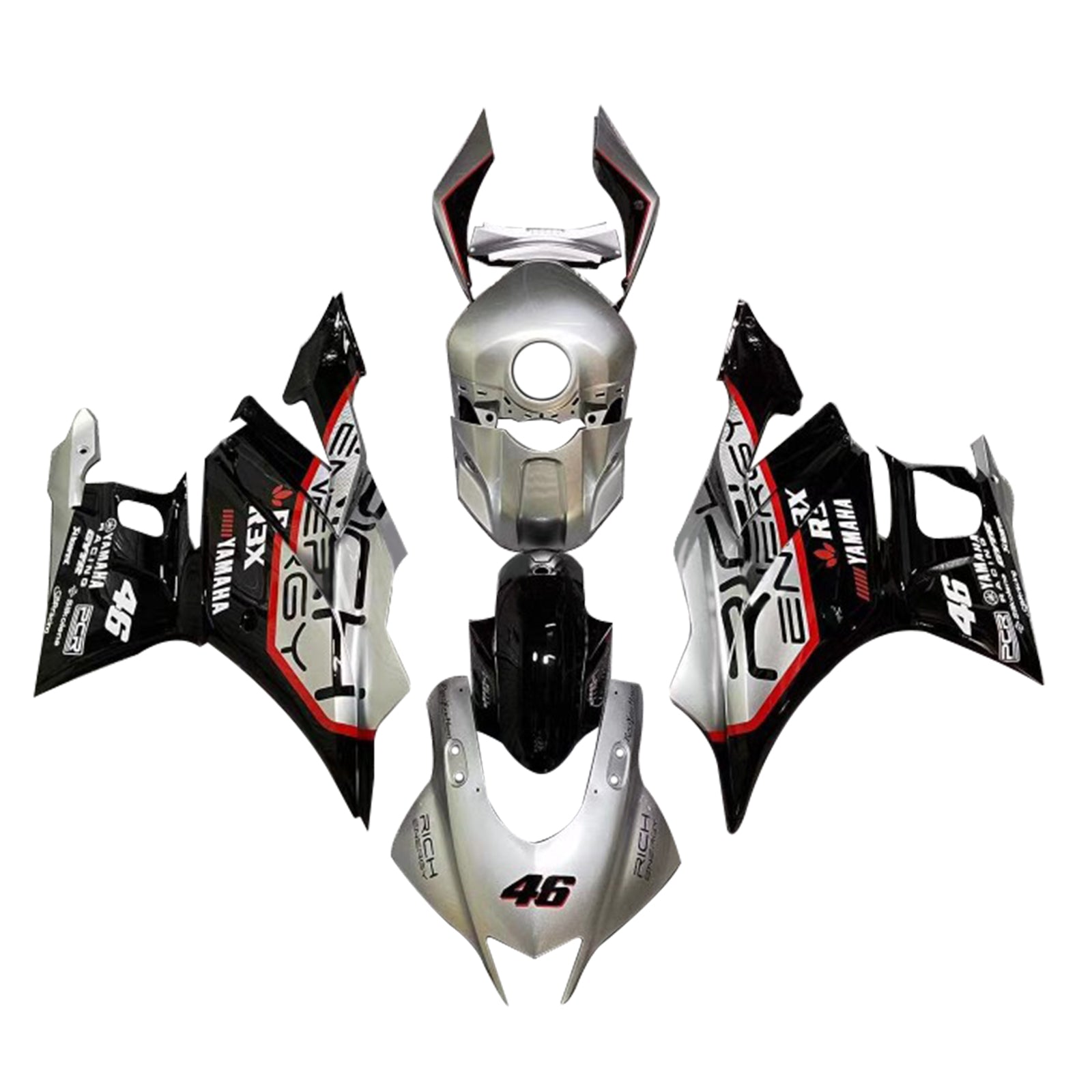 Amotopart Yamaha YZF-R3 R25 2022-2024 Fairing Kit Bodywork Plastic ABS