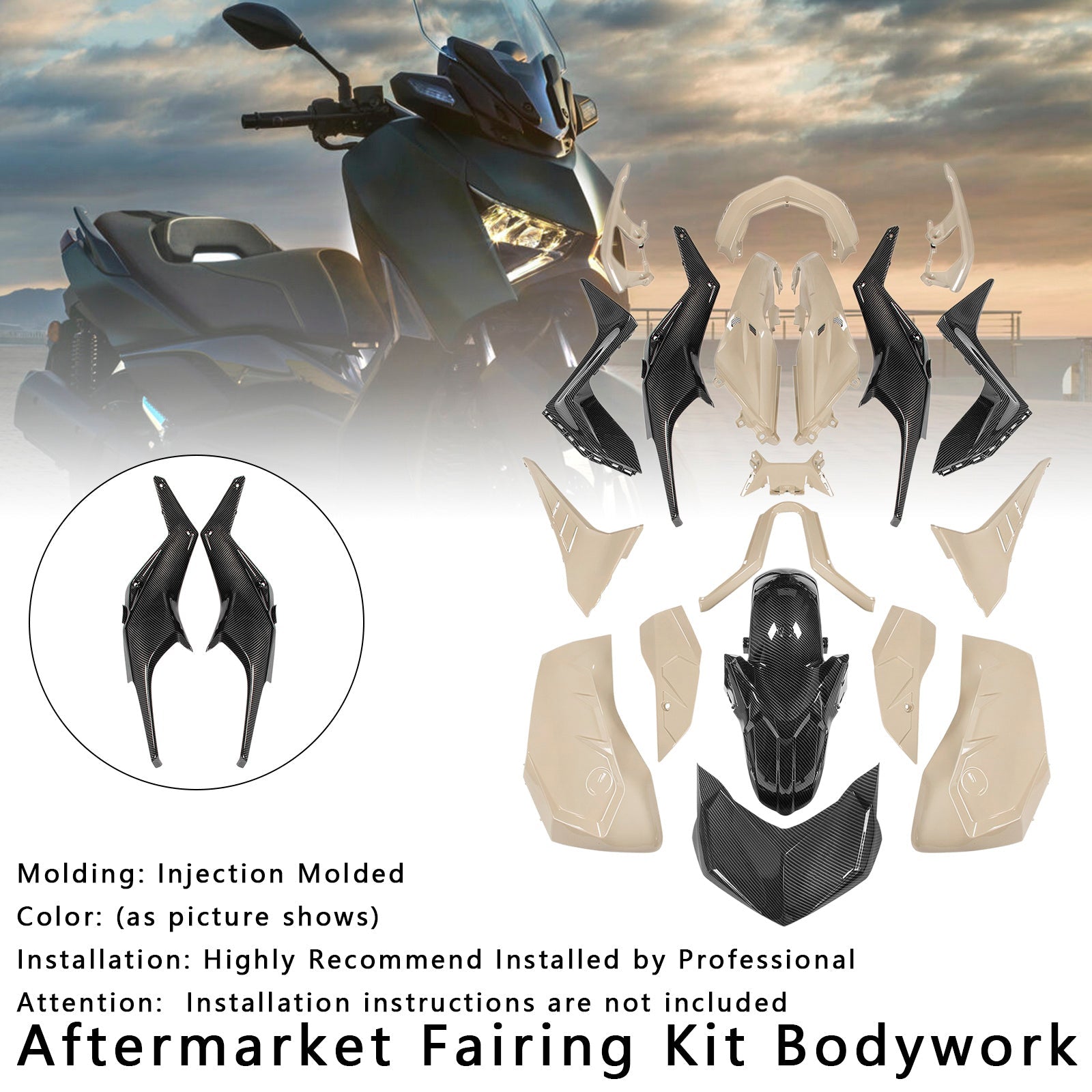 2023-2024 Yamaha X-MAX 300 XMAX Injection Bodywork Fairing Kit