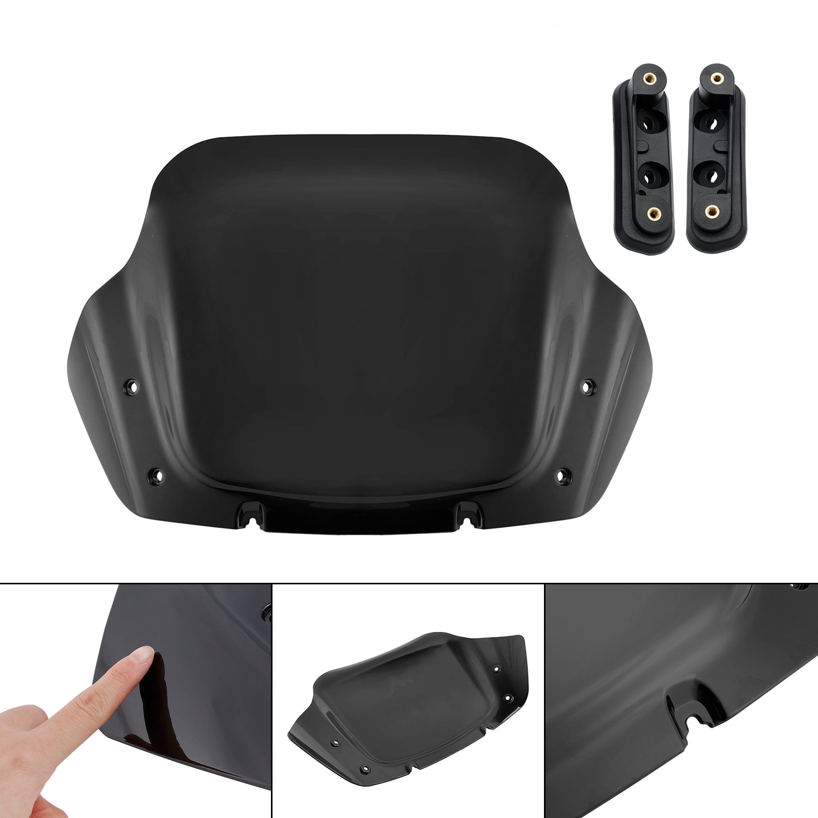 2023-2024 투어링 스트리트 글라이드 CVO 117 121 윈드실드 윈드스크린 (브라켓 포함)