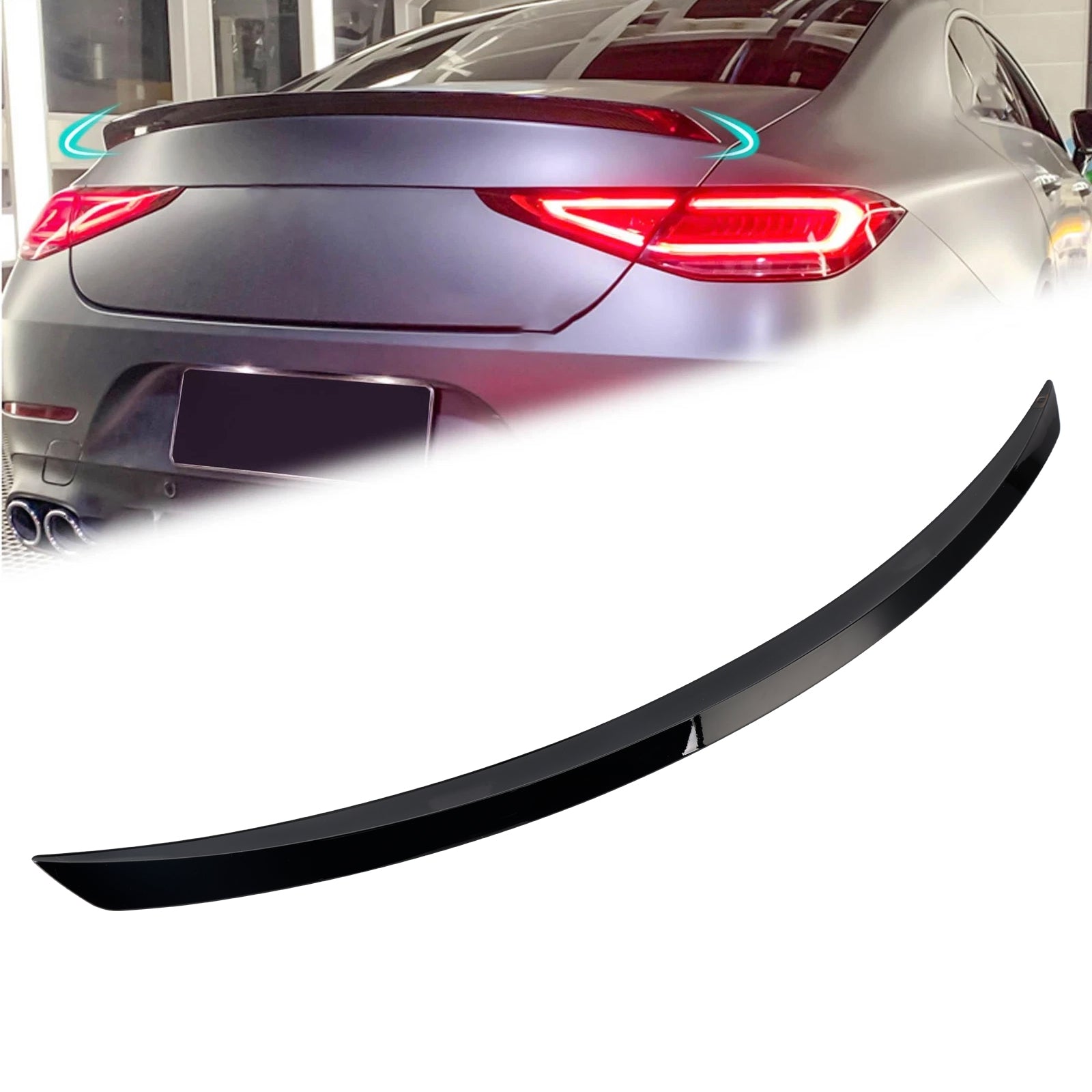 2018-2023 Mercedes-Benz CLS-Class W257 C257 Gloss Black Rear Boot Spoiler