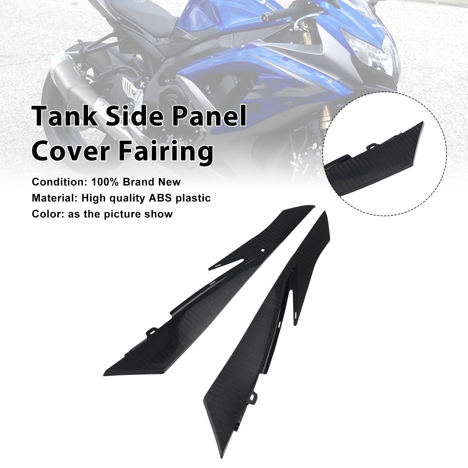 2008-2009 Suzuki GSXR600 GSXR750 Tank Side Cover Panel Fairing