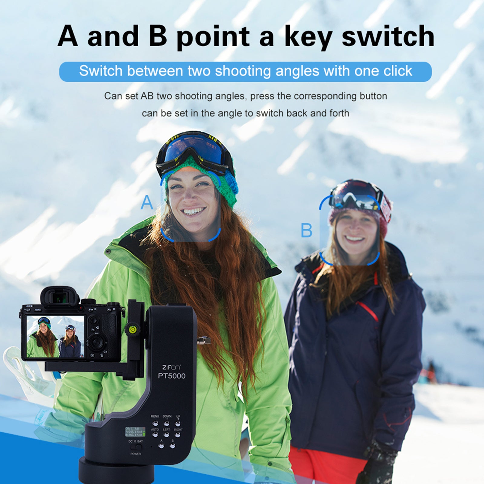 PT-5000 Camera Remote Control Electric Cloud Platform Micro Slr Mobile Phone