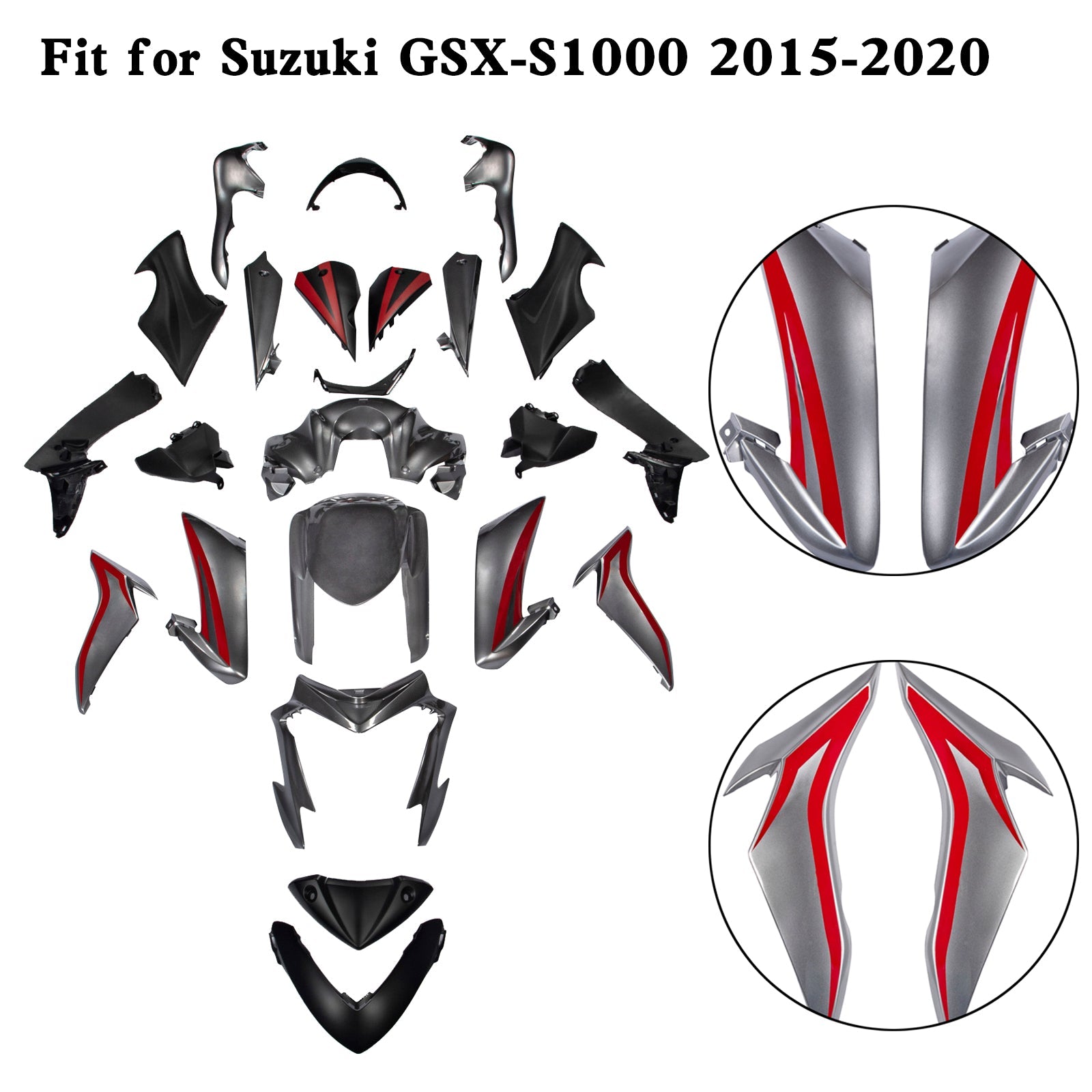 Kit Carenado Carrocería Plástico Suzuki GSX-S 1000 GSXS 2015-2020