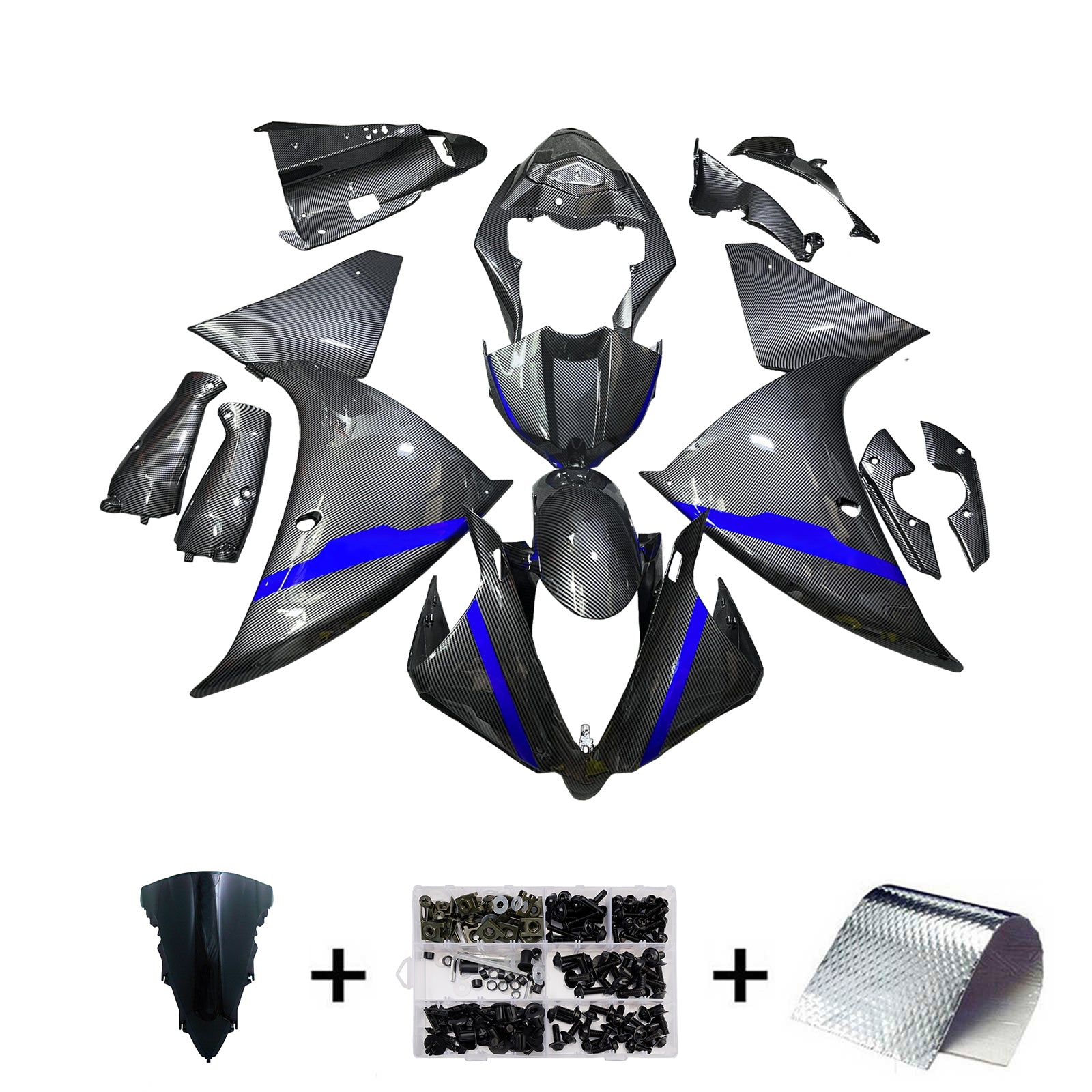 Injection Fairing Kit Bodywork Plastic ABS For Yamaha YZFR1 YZF-R1 2012-2014