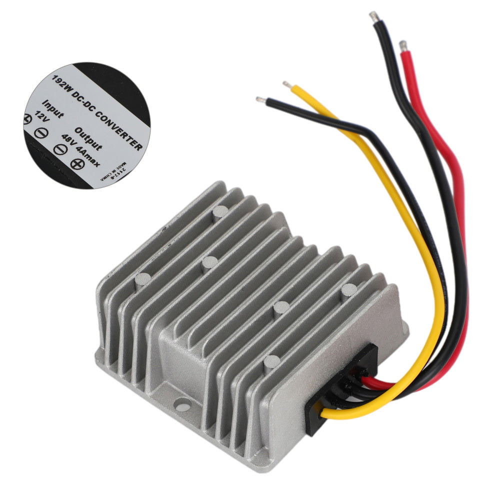 Waterproof DC 12V to 48V 4A 192W Step-Up Power Supply Converter Regulator