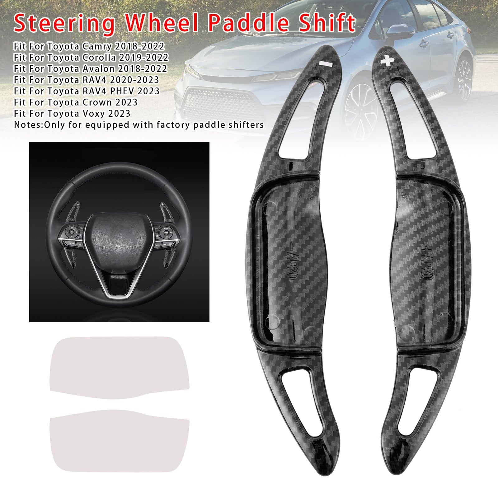 Steering Wheel Paddle Shifter Extension For Toyota Camry Avalon