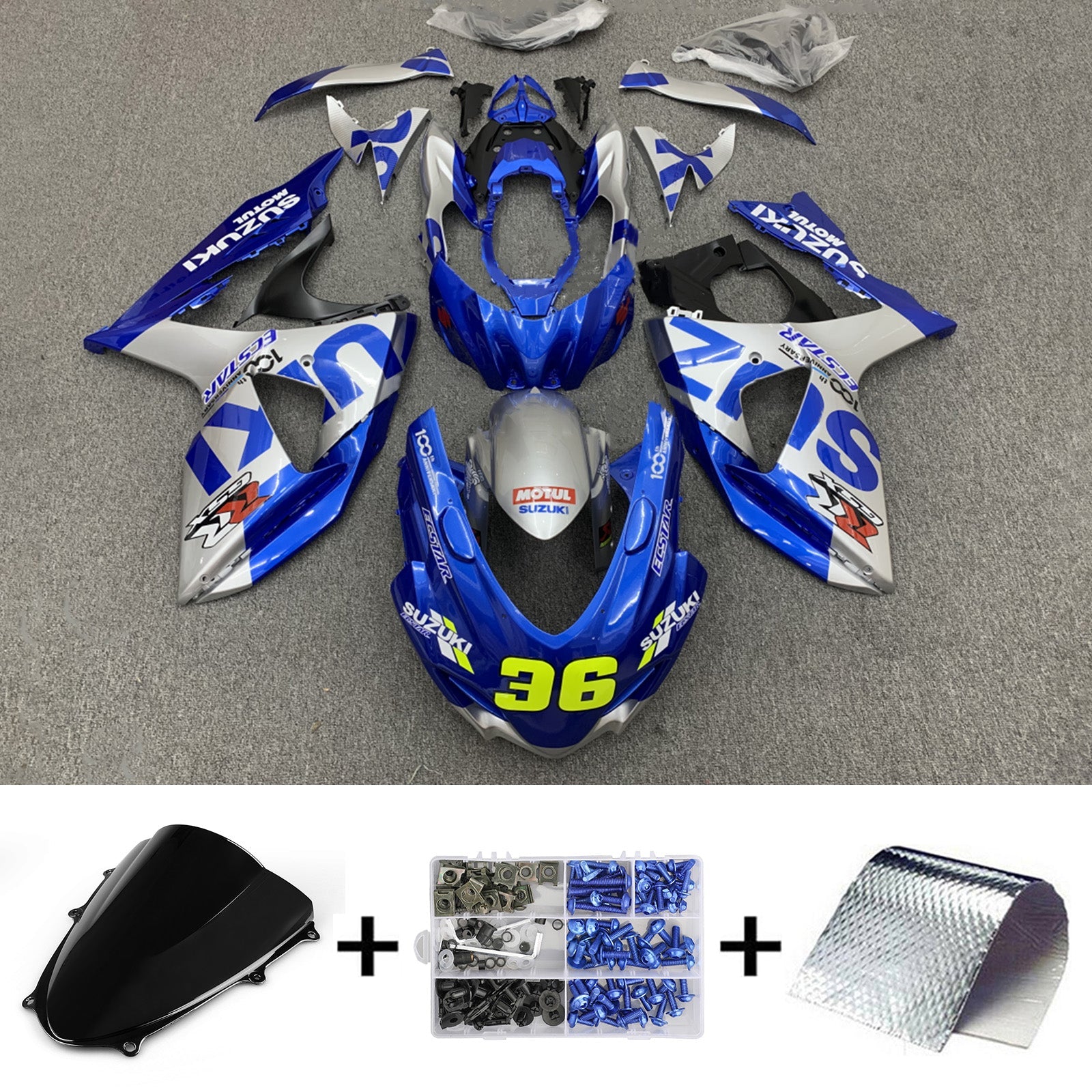 أموتوبارت سوزوكي GSXR1000 2009-2016 K9 الهدايا المجمعة هيكل السيارة البلاستيك ABS