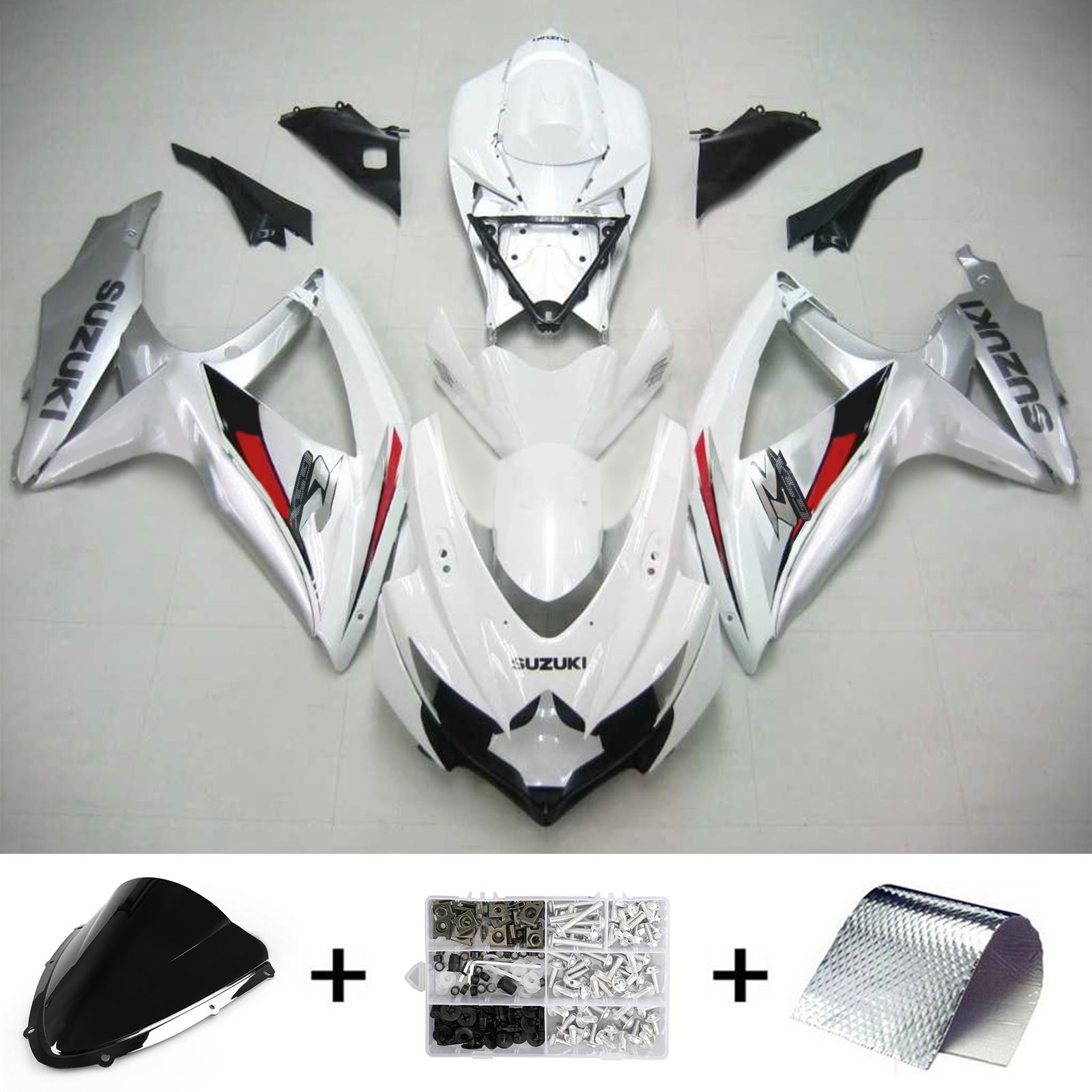 سوزوكي GSXR 600/750 2008-2010 K8 الهدايا المجمعة هيكل السيارة البلاستيك ABS