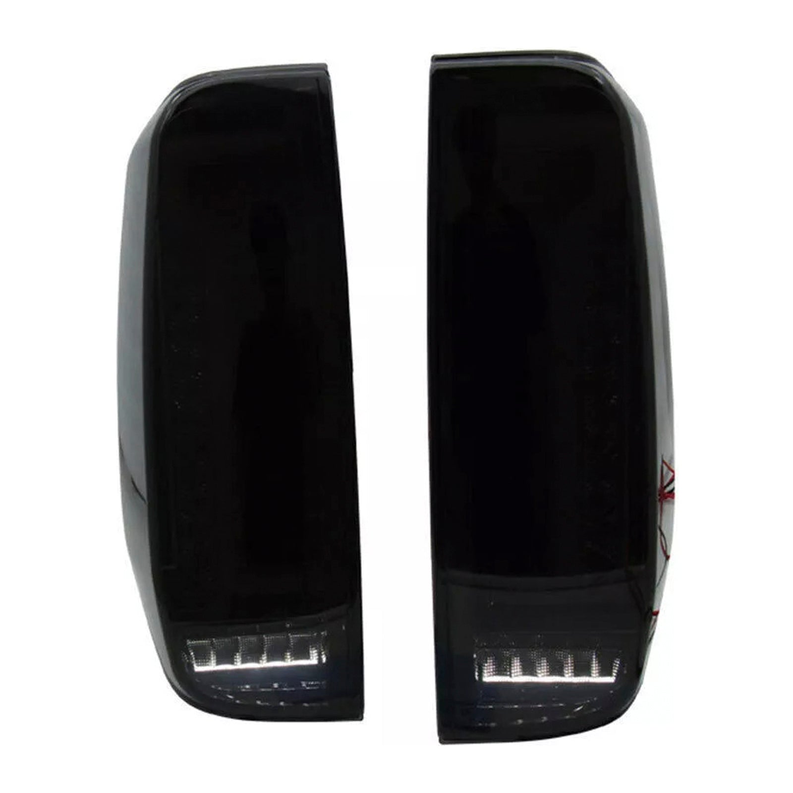 2005-2012 Nissan Navara D40 Frontier Rear LED Tail Light Lamp Pair Smoke