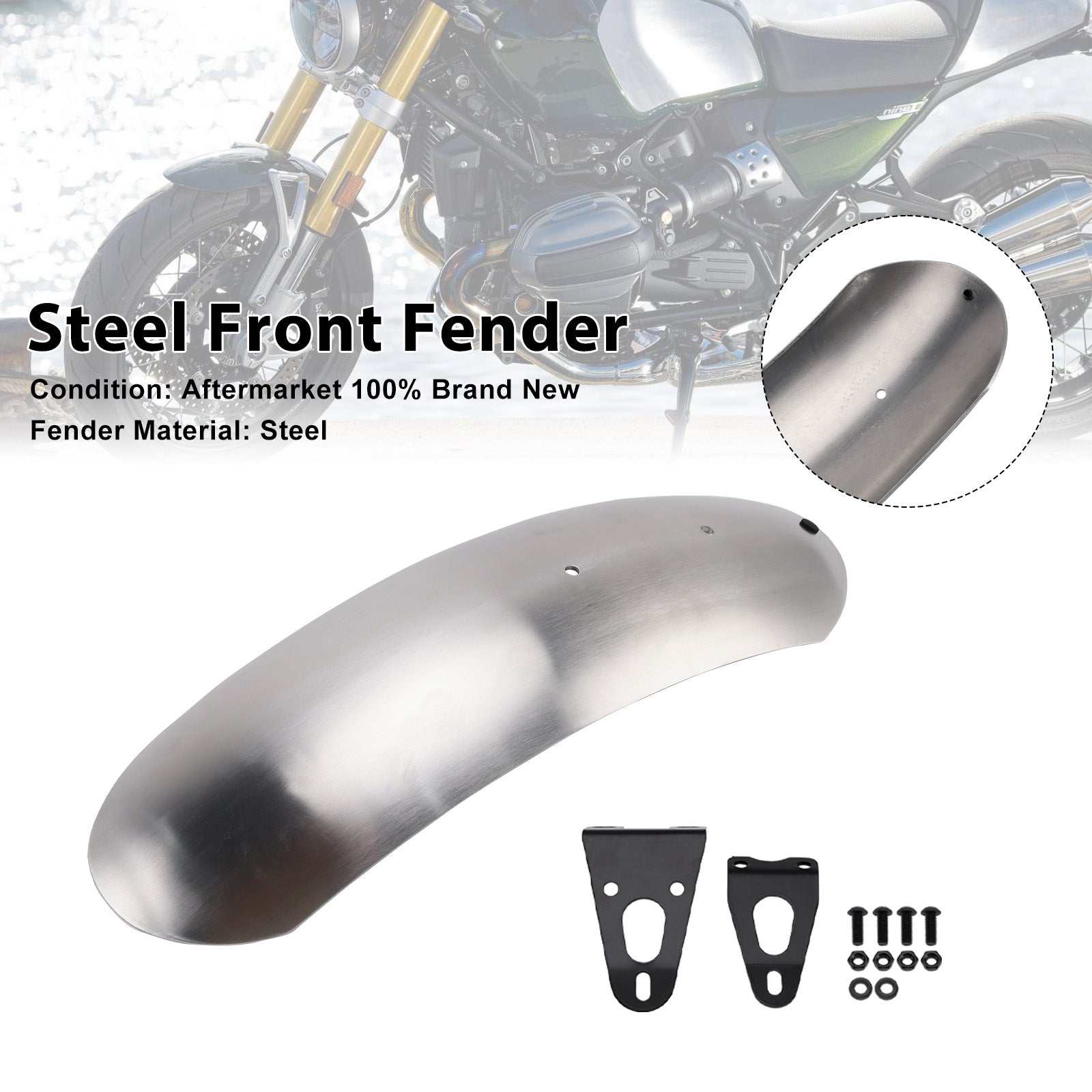 2014-2023 BMW R nineT Scrambler Steel Front Fender