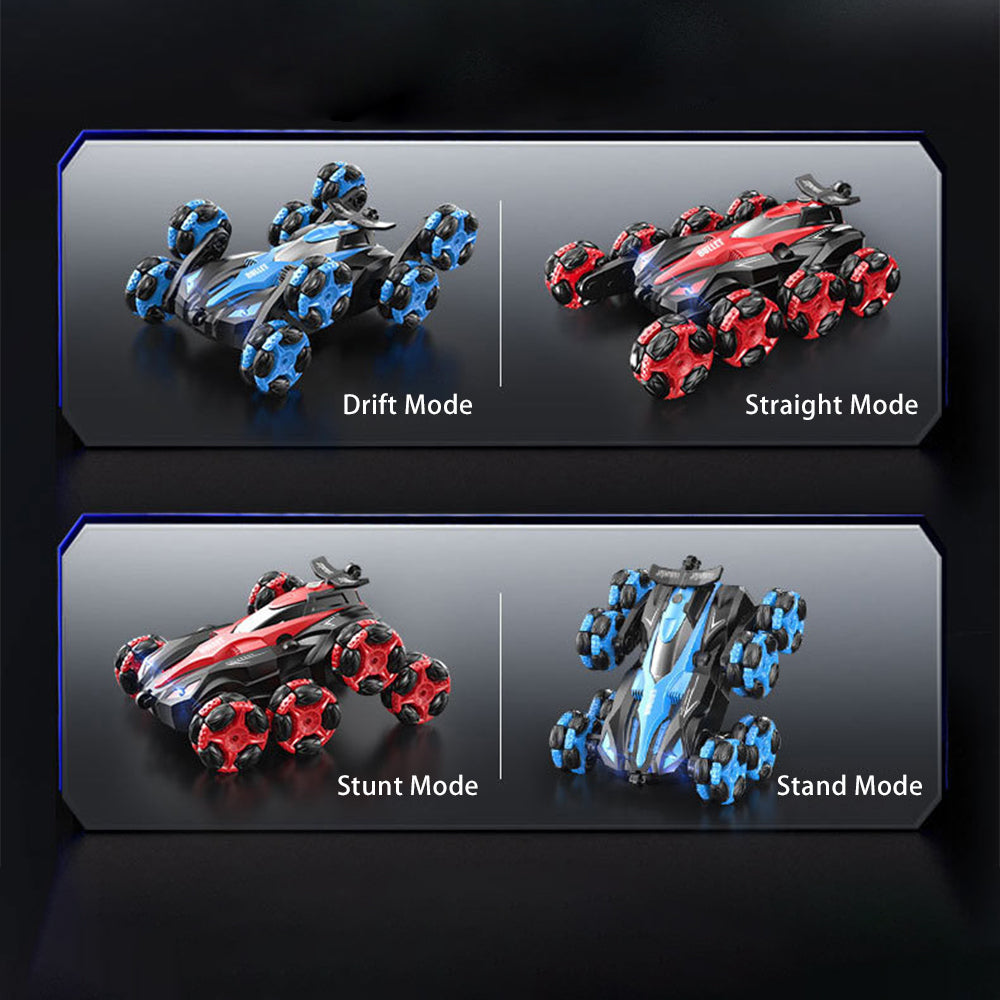 Cool 8 Wheels Hand Controlled rc Stunt Car Toys Gesture Sensing Remote Control Cars ransform Drift Off Road Vehicle for Boys Age 6-14 Year Old