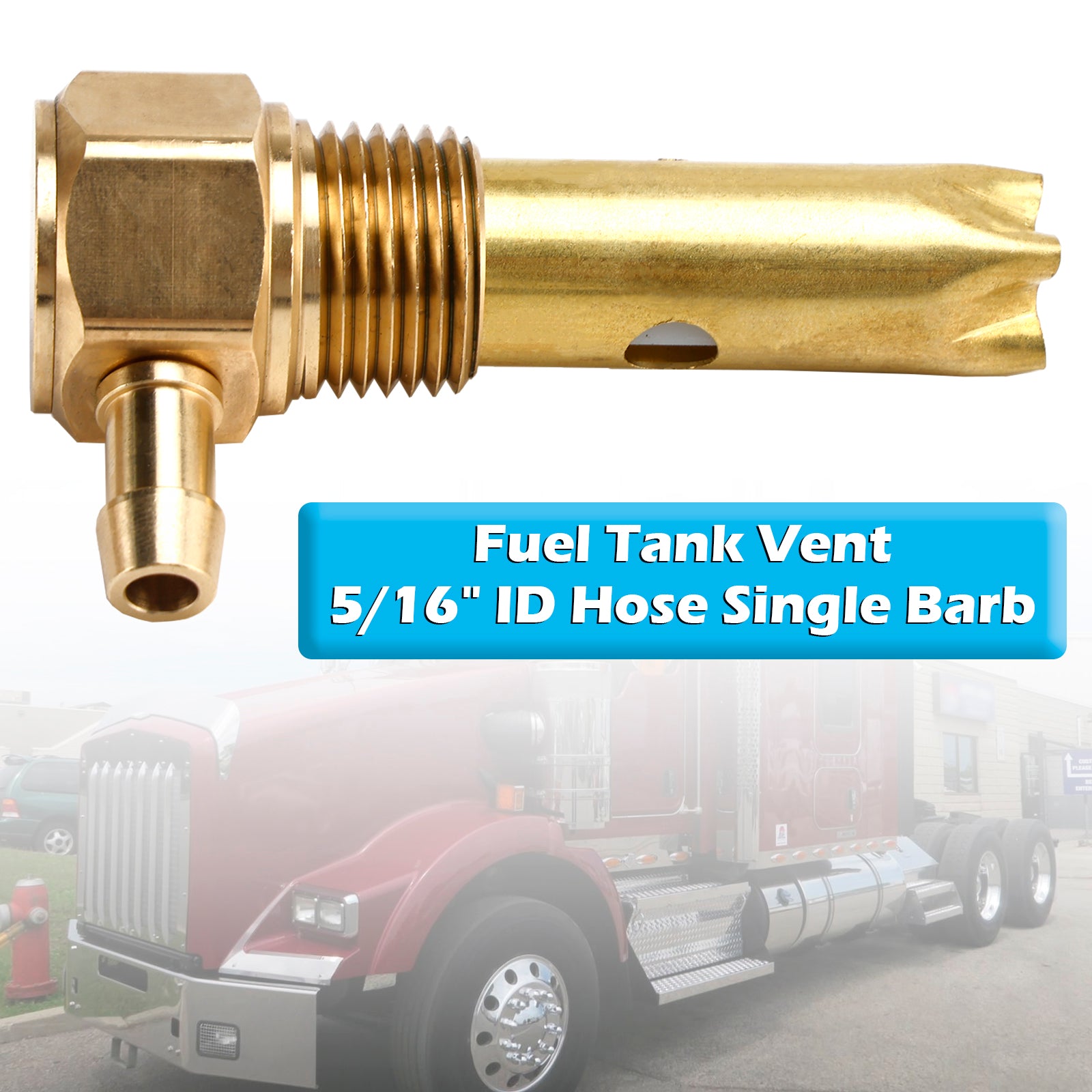 5/16" ID Hose Single Barb Fuel Tank Vent Assy 20560284 For Kenworth Volvo