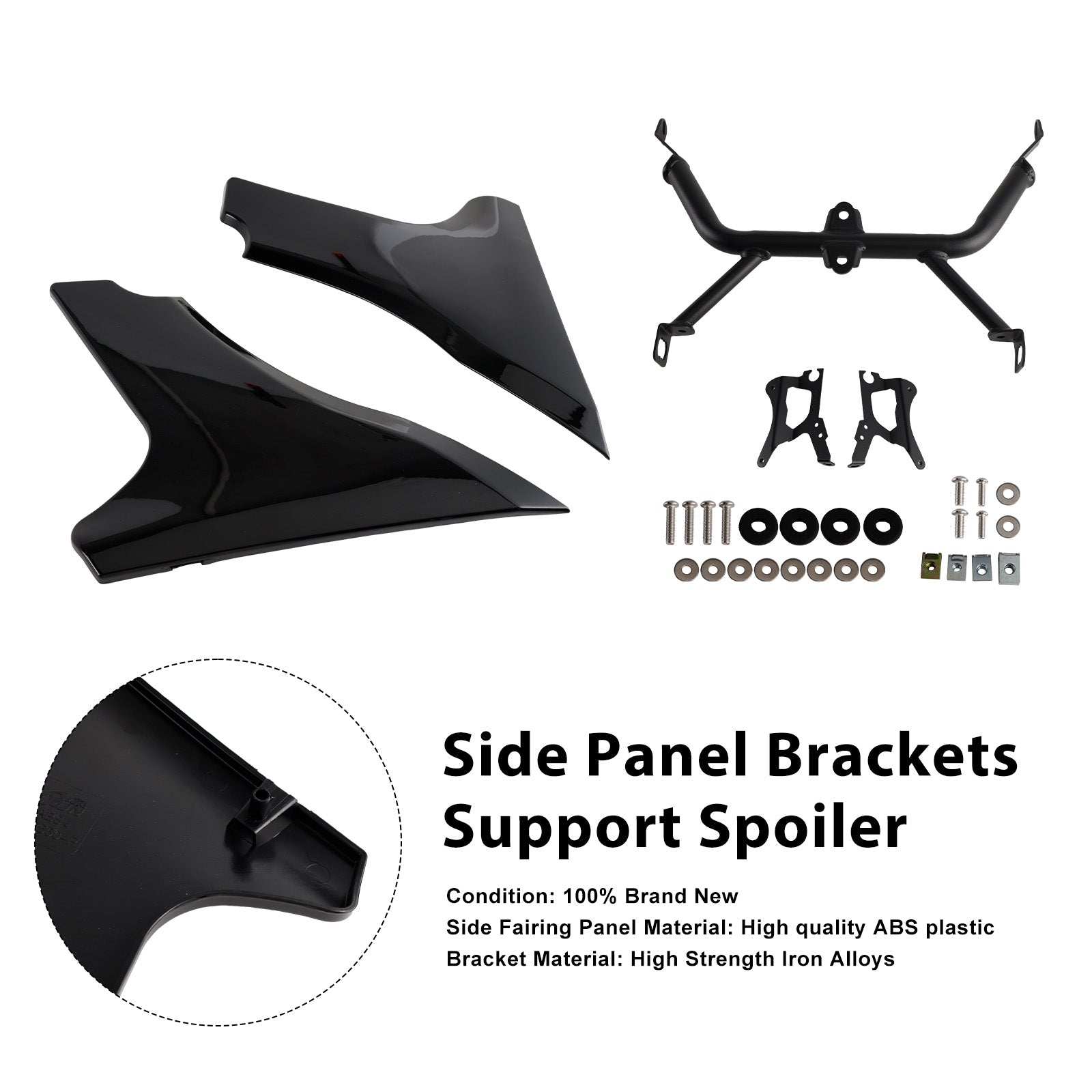 2023-later FLTRXSE and 2024 FLTRX and FLTRXSTSE models Side Panel Brackets Support Spoiler