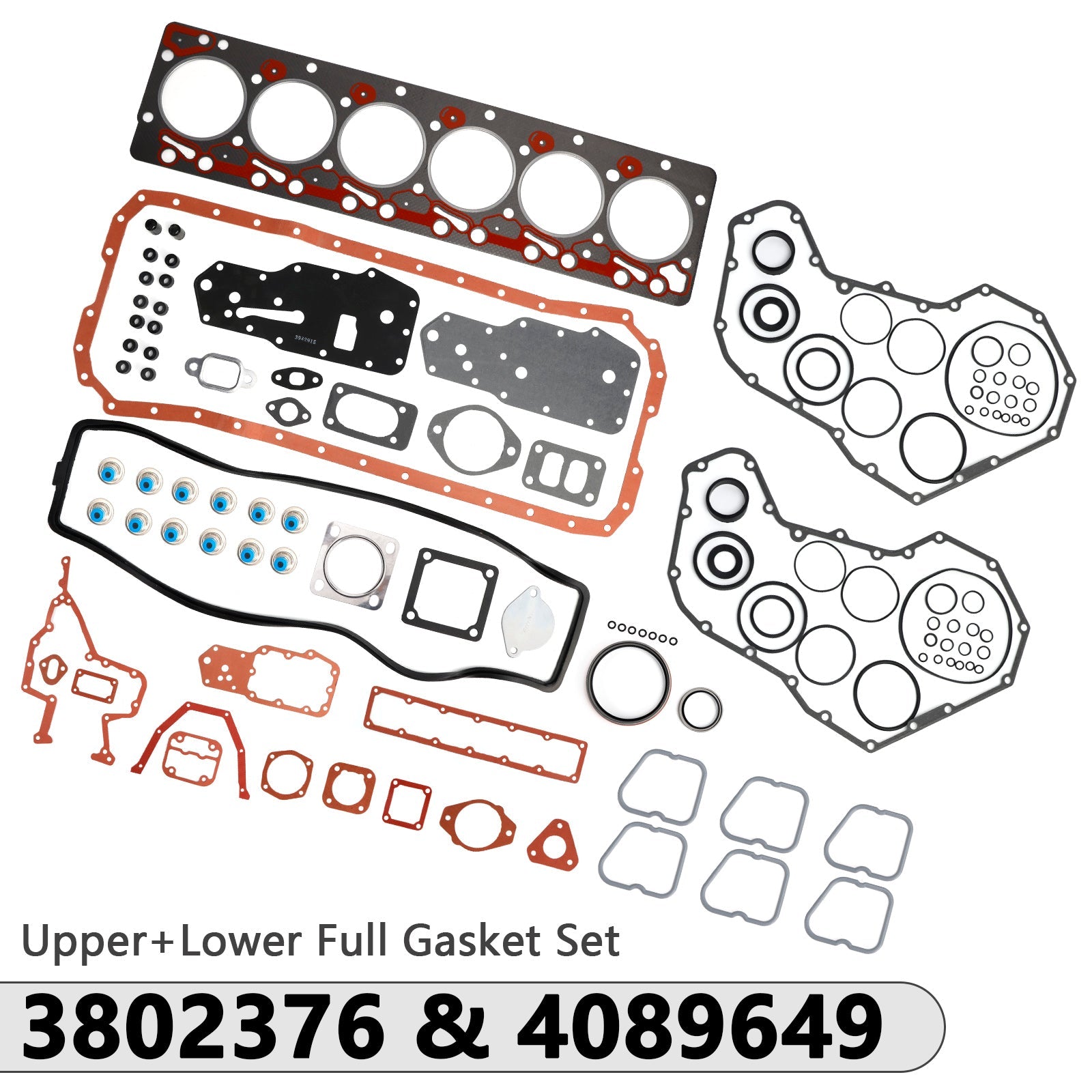 Complete Upper Lower Head Gasket Set for Cummins Dodge Ram 2500 3500 5.9 12V