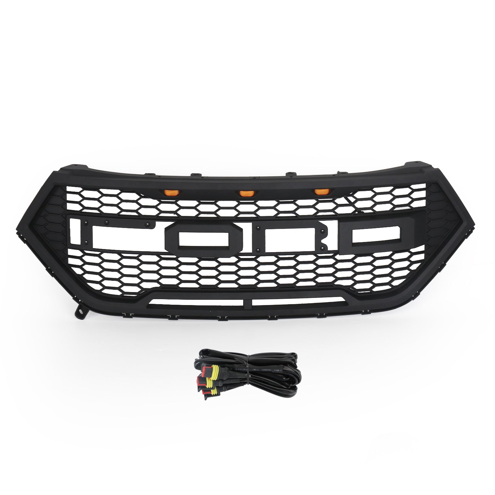 Raptor Style Front Bumper Grill Upper Grille Fit Ford Edge 2015-2018 Black