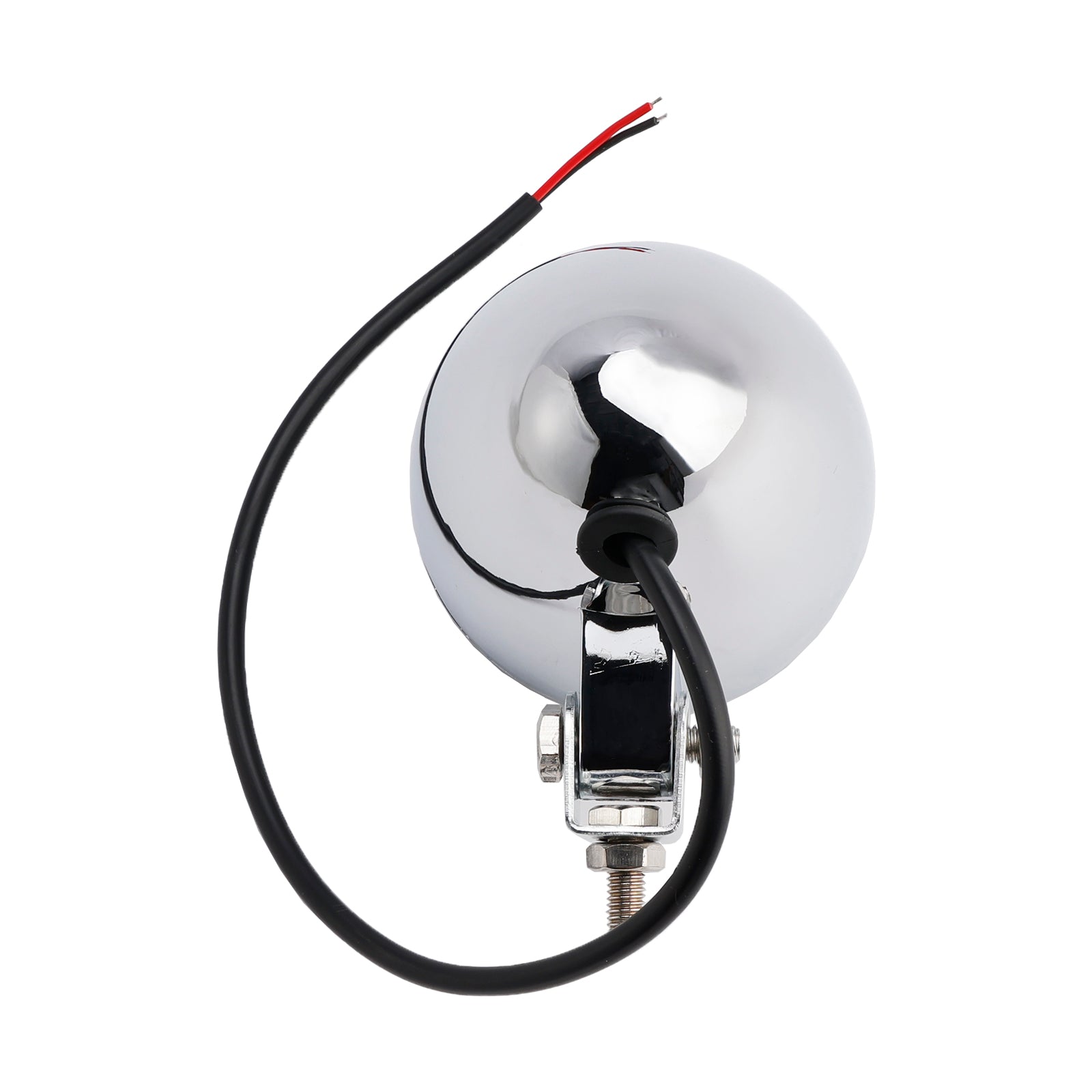 Motorcycle Beam Headlight Fog Lamp Custom Chrome Fits For Racer Bobber Chopper