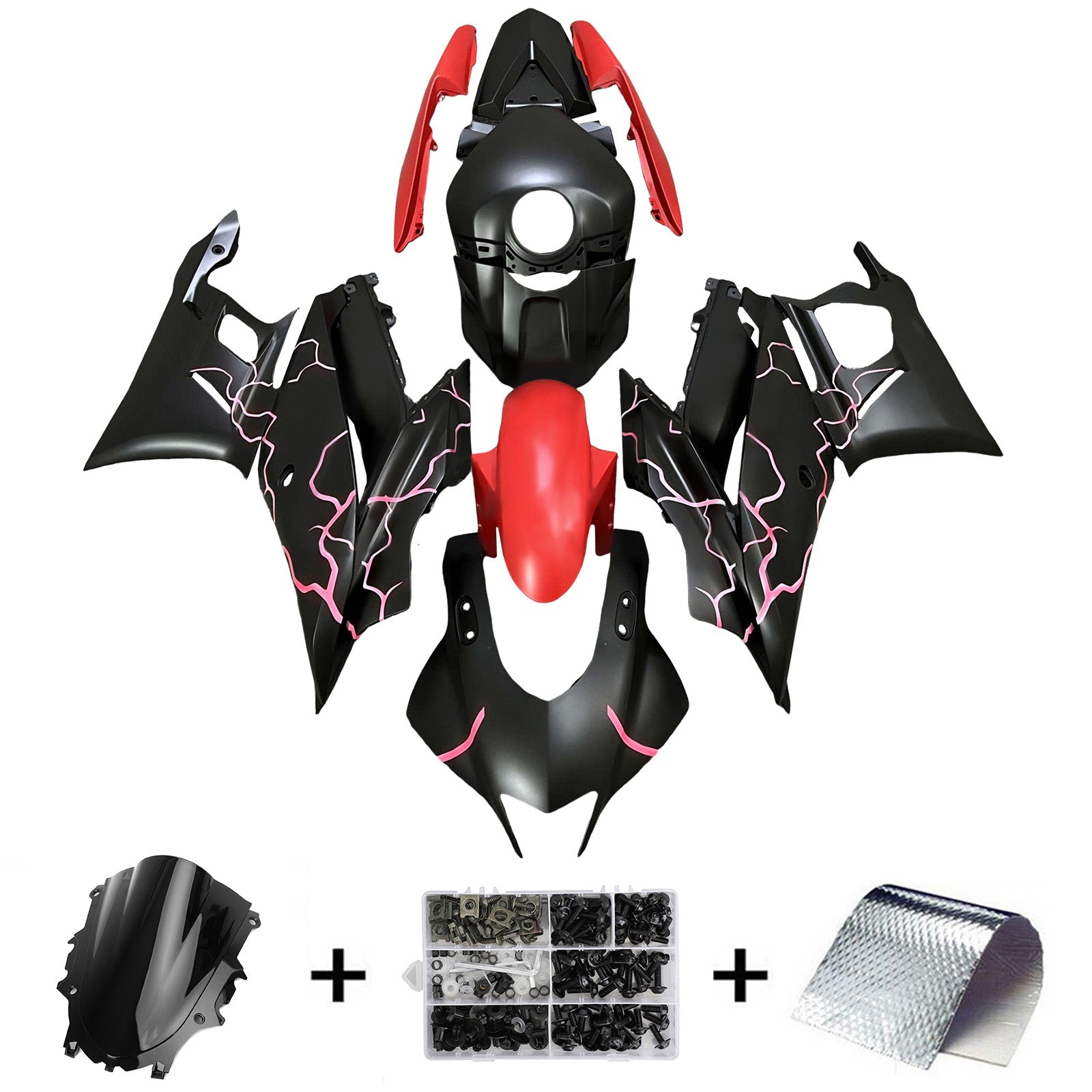 Injection Fairing Kit Bodywork Plastic ABS fit For Yamaha YZF-R3 R25 2019-2021
