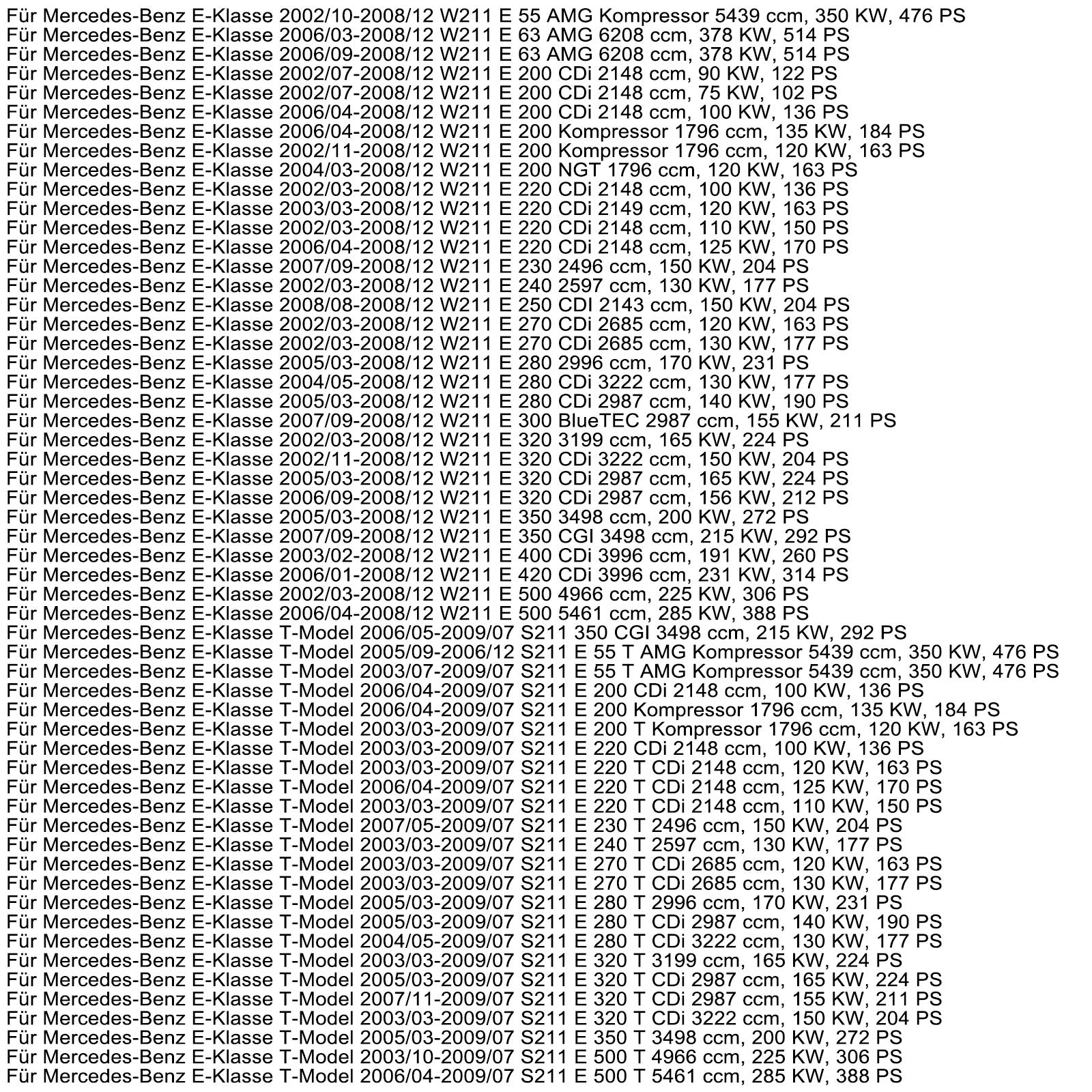 2003-2005 Mercedes-Benz E55& AMG W211 Power Steering Rack and Pinion Assembly 211 460 18 00