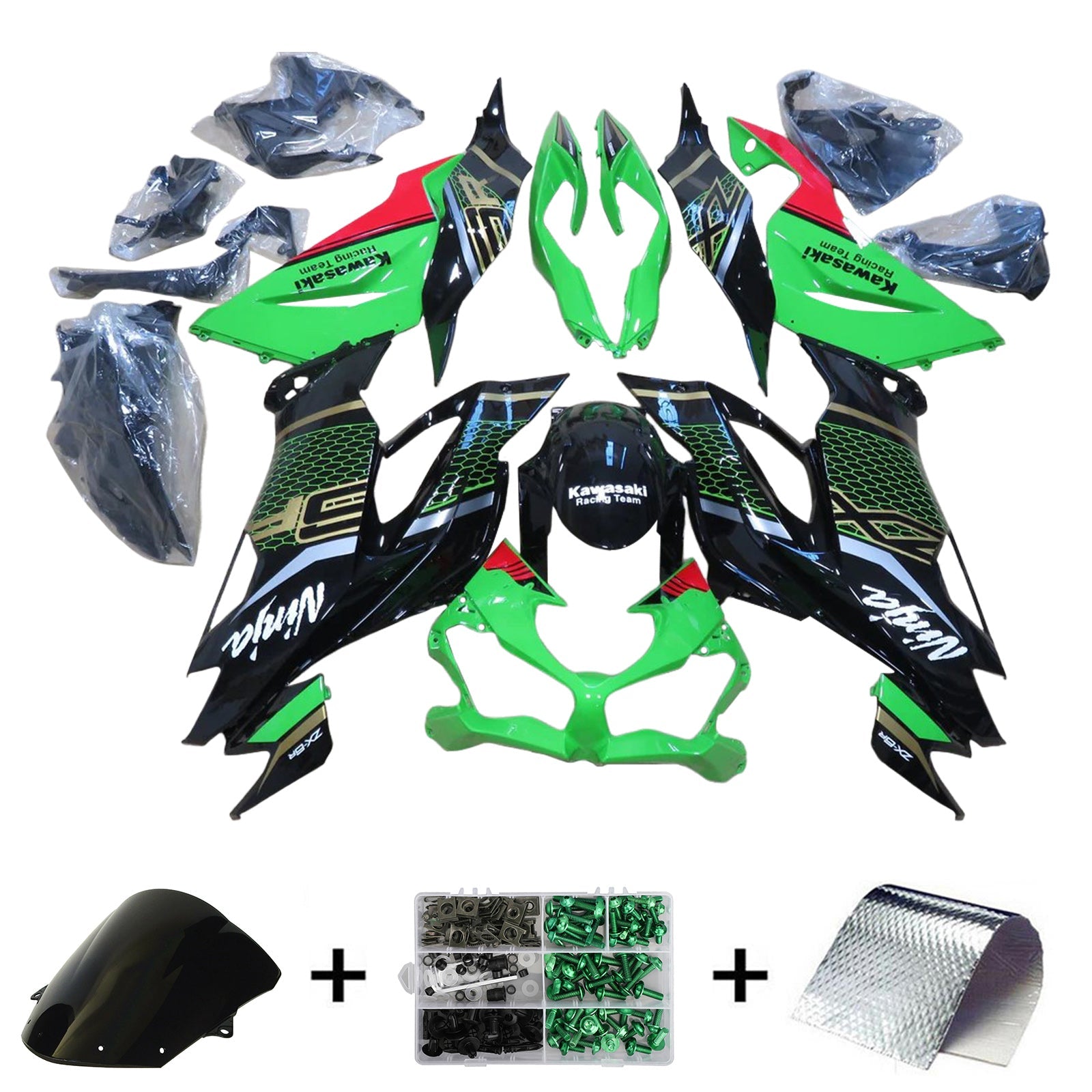 Kawasaki ZX6R 2019-2023 Fairing Kit Bodywork Plastic ABS