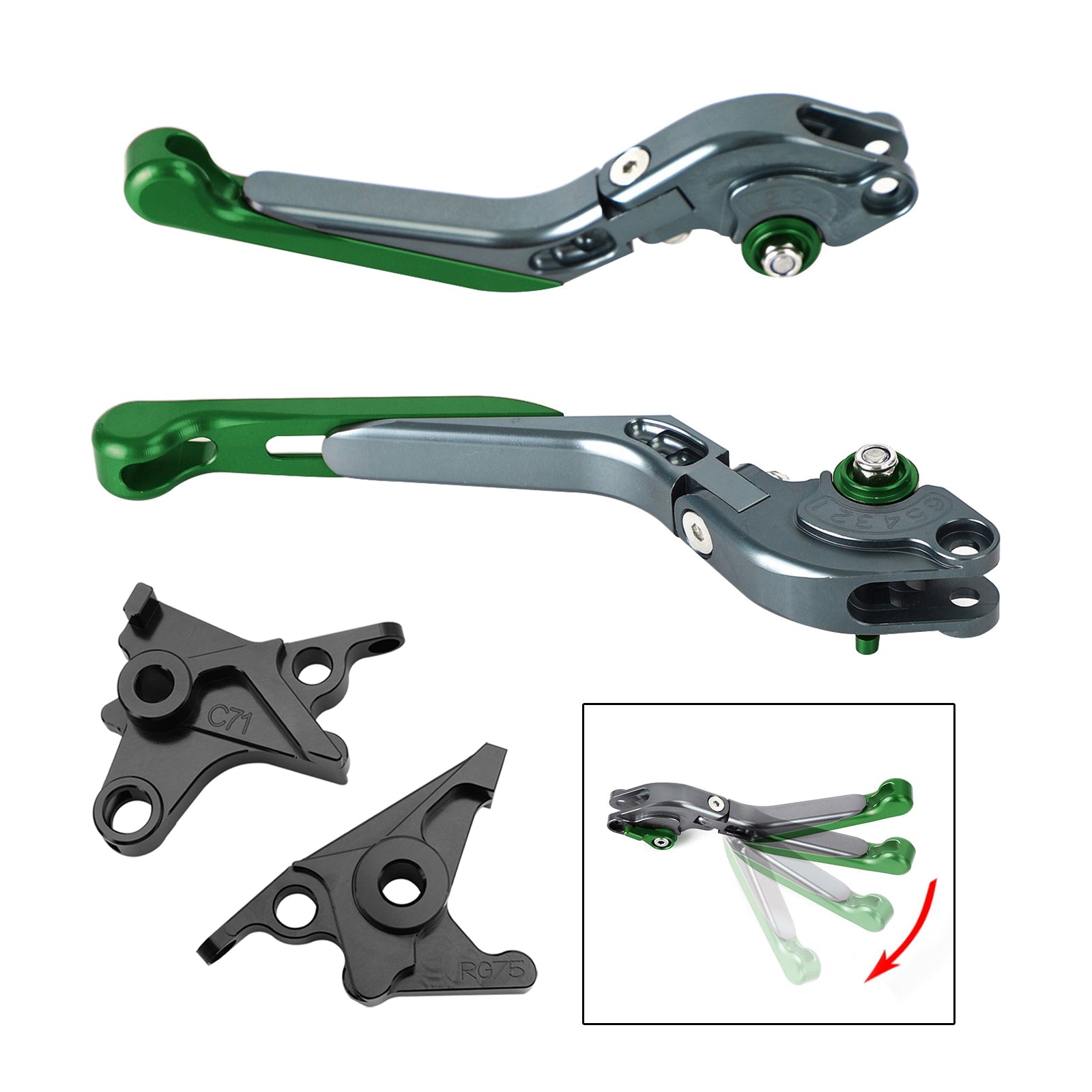 BMW R Nine T /Pure /Racer 2017-2023에 적합한 조절 식 클러치 브레이크 레버