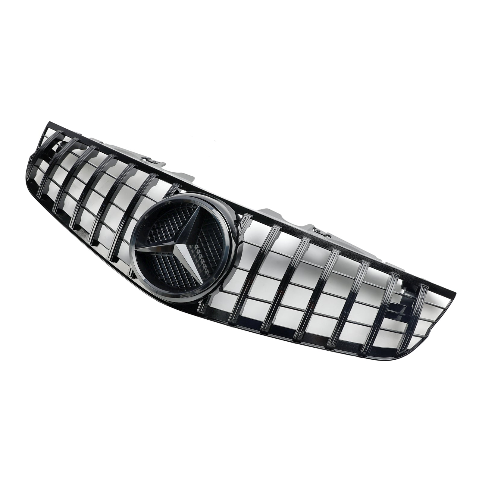 Front Bumper Upper Grill Fit Mercedes SL-Class R230 SL550 SL600 2009-2012