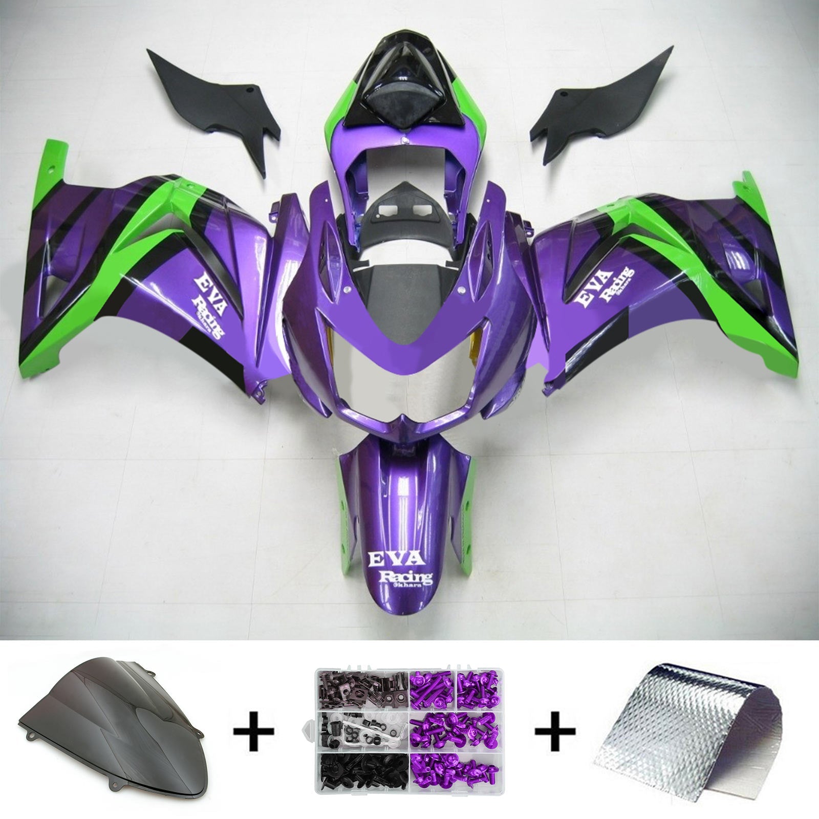 Kawasaki EX250/Ninja250R 2008-2012 Fairing Kit Bodywork Plastic ABS